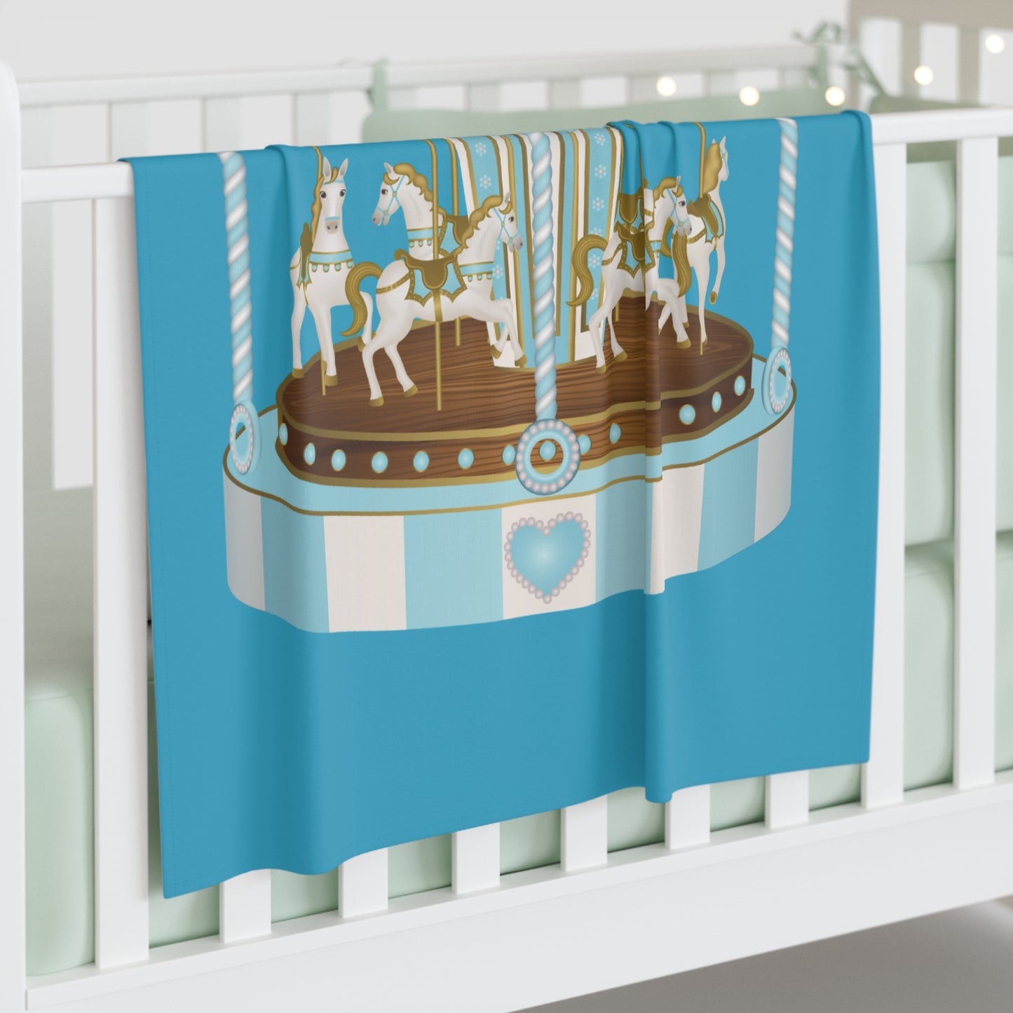 Merry Go Around Baby Swaddle Blanket #MGA1