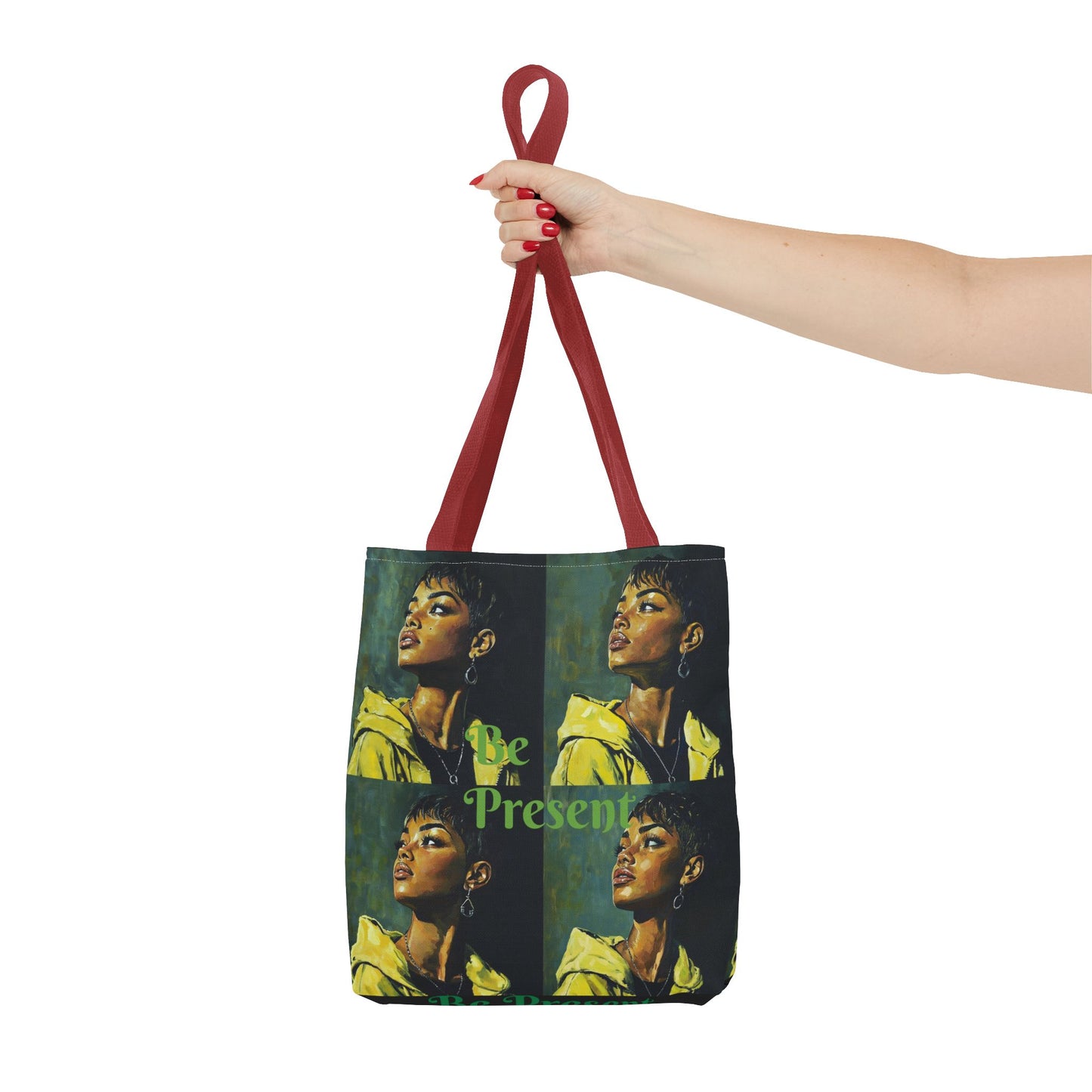 Be Present Tote Bag (AOP) #T13