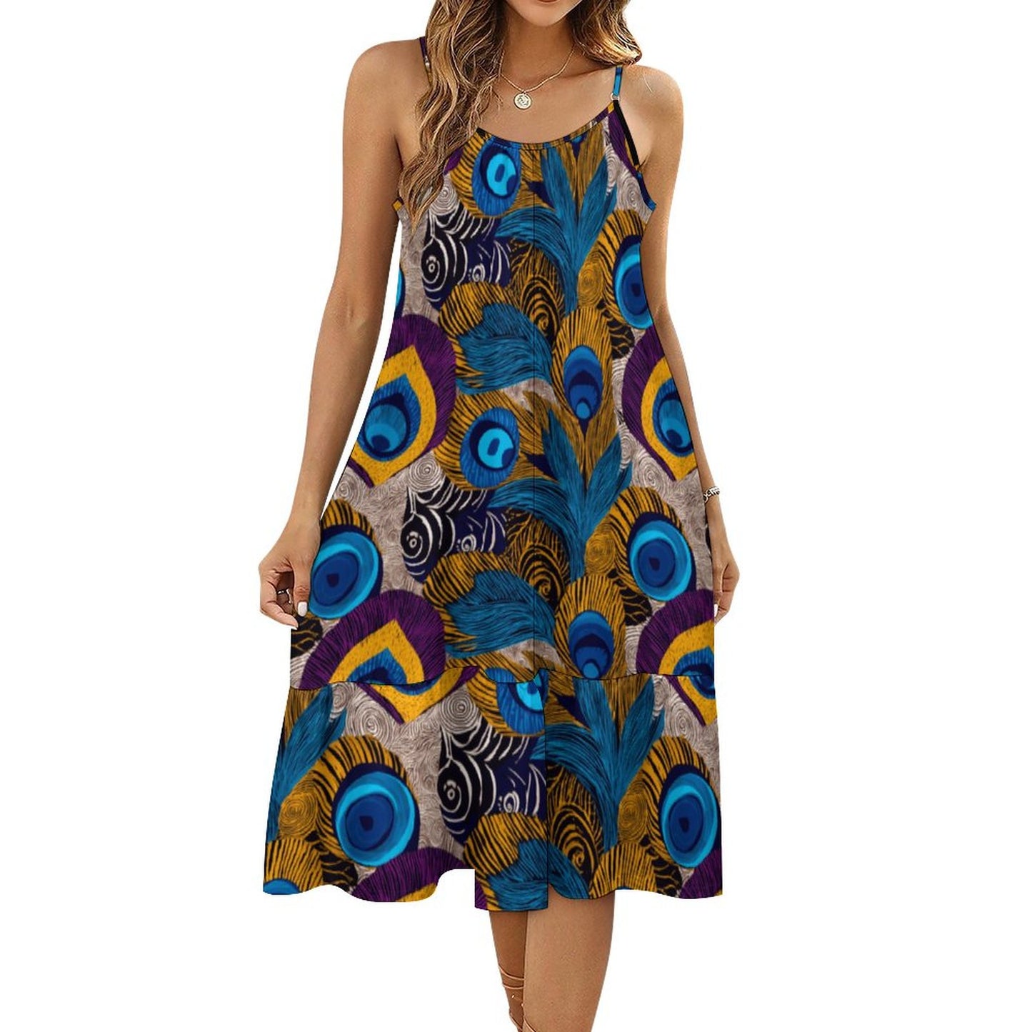 Spaghetti Strap Dress KQ (All-Over Printing)