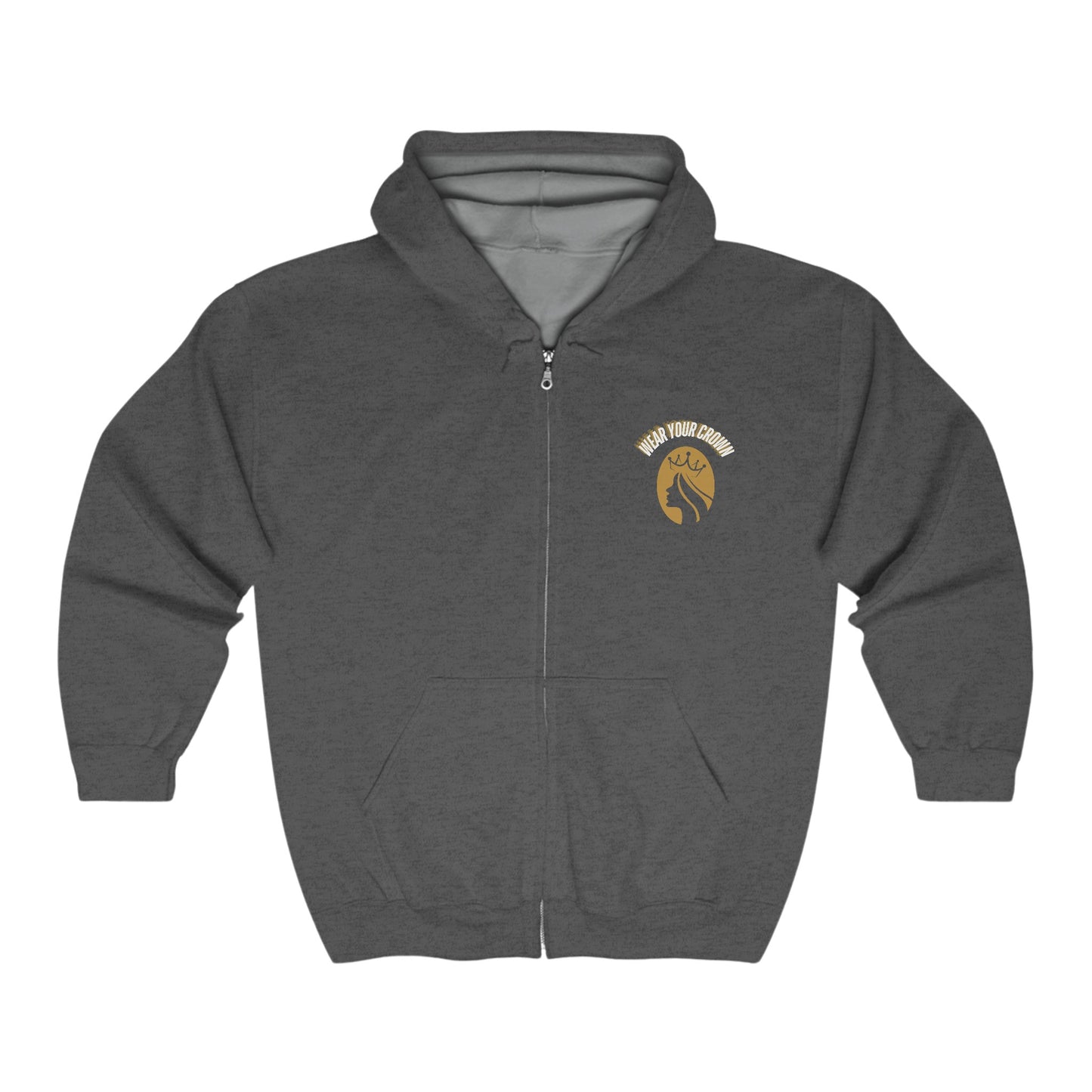 Wear Your Crown Unisex Heavy Blend™ Full Zip Hooded Sweatshirt #23U