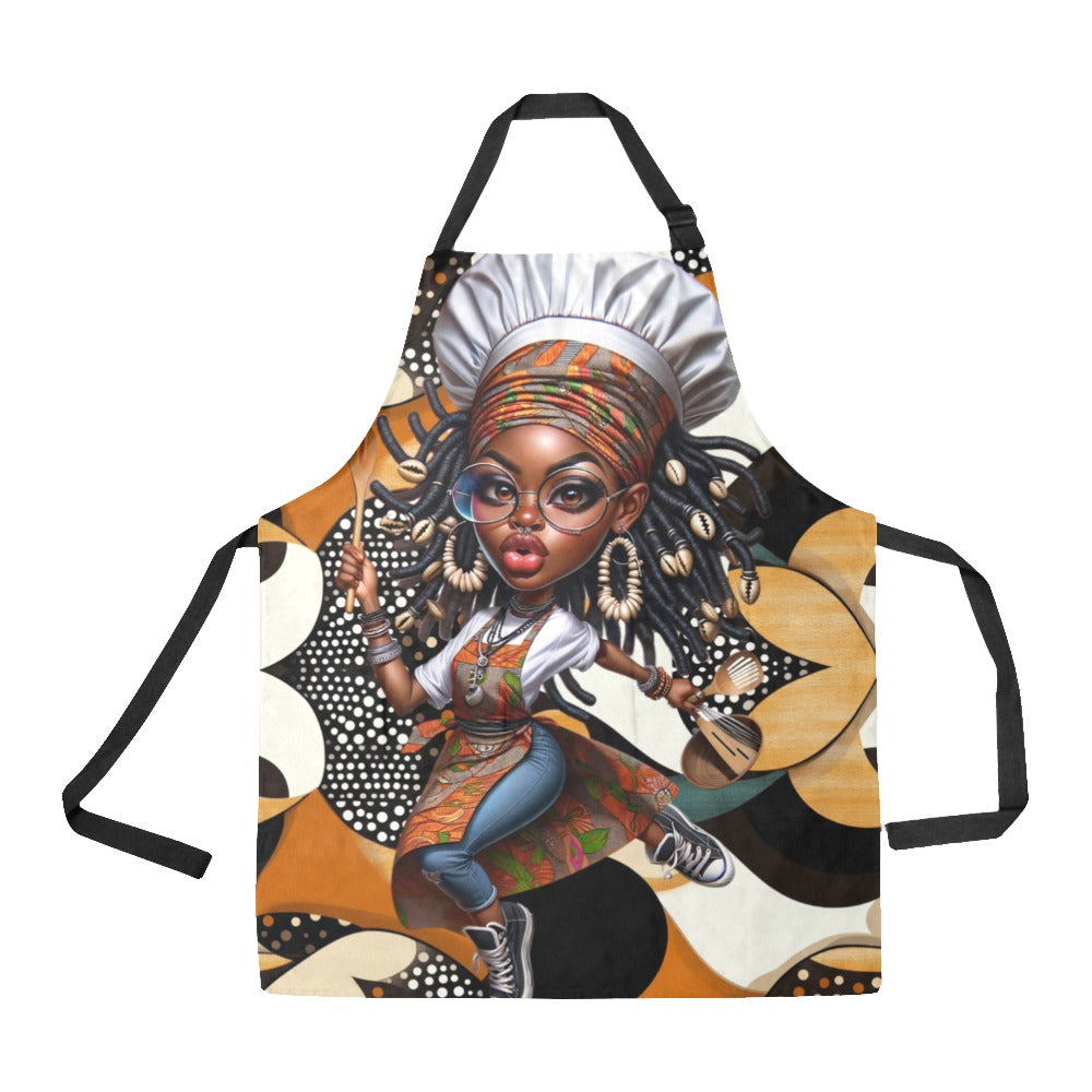 AfroChef Mode Kitchen Apron All Over Print Apron