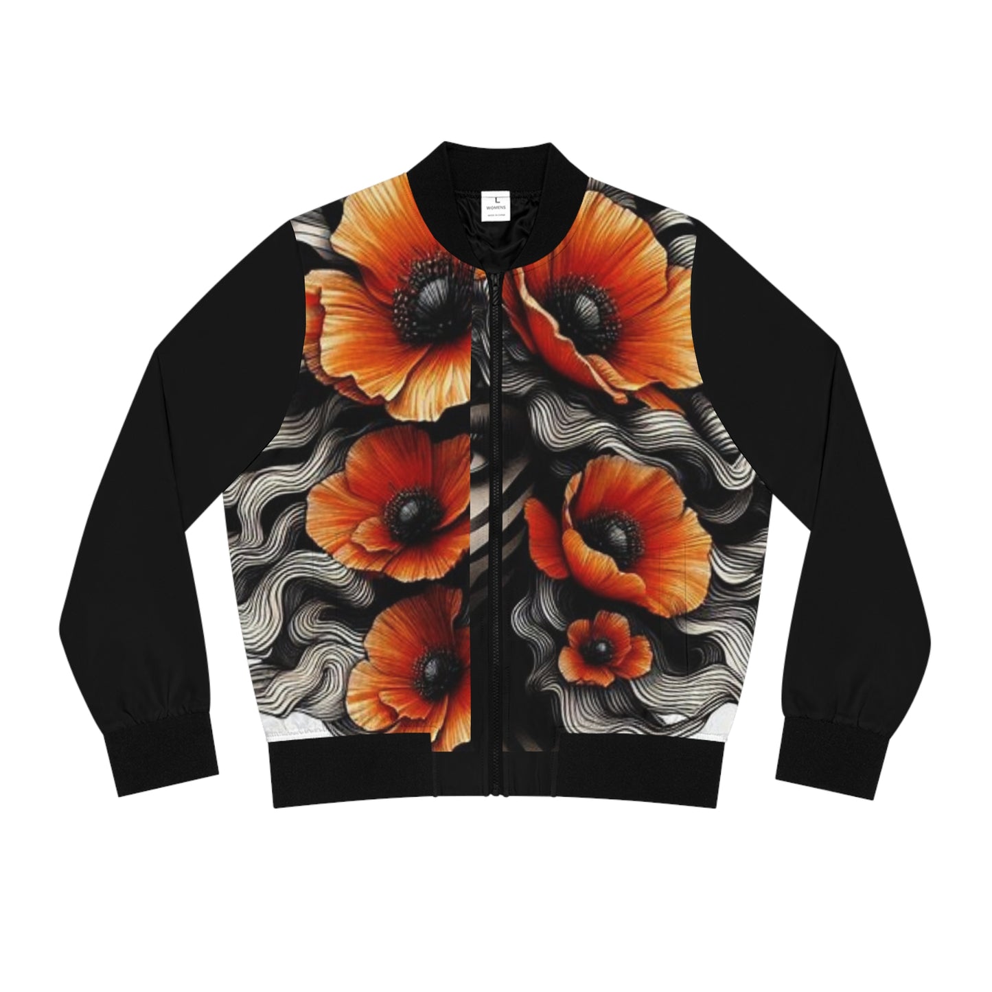 Zebra Fantasy Women's Bomber Jacket (AOP) #ZF10