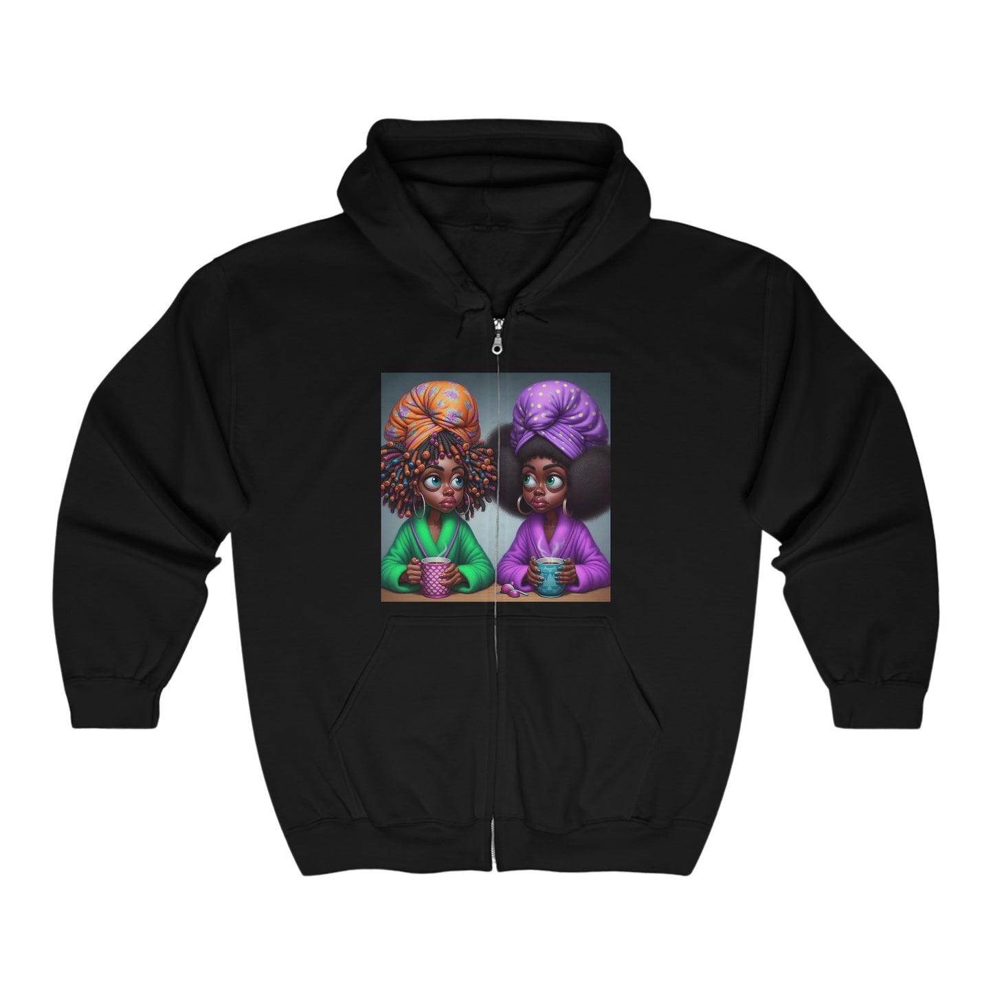 Monday Vibes Unisex Heavy Blend™ Full Zip Hooded Sweatshirt #MV1