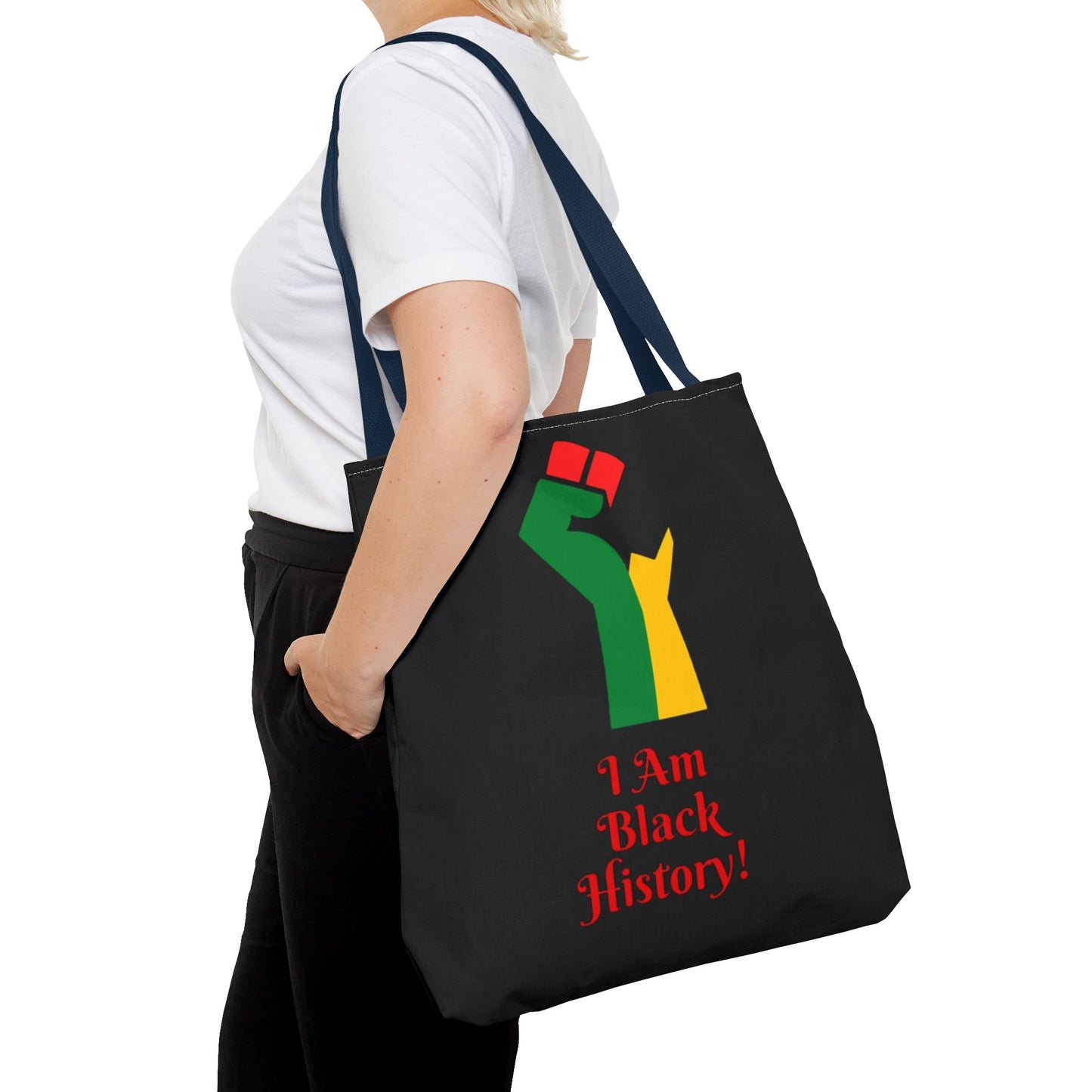 Empowering Black History Tote Bag - "I Am Black History!"