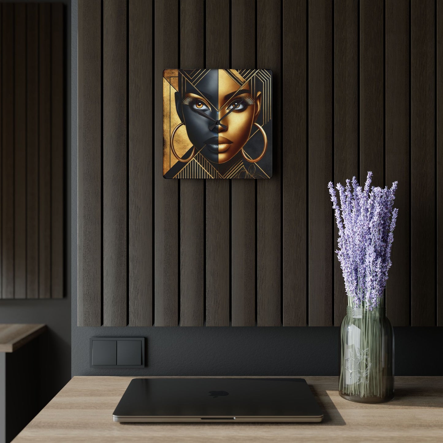 Amber Radiance Acrylic Wall Clock #AR1
