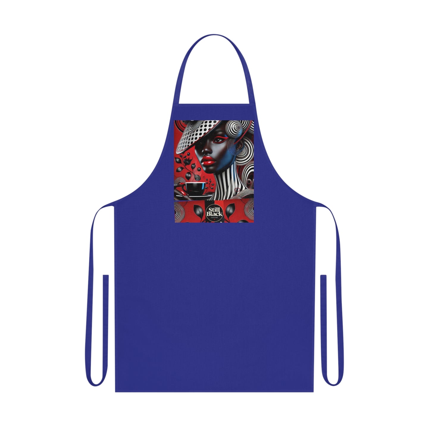 Still Black Cotton Apron #SB9
