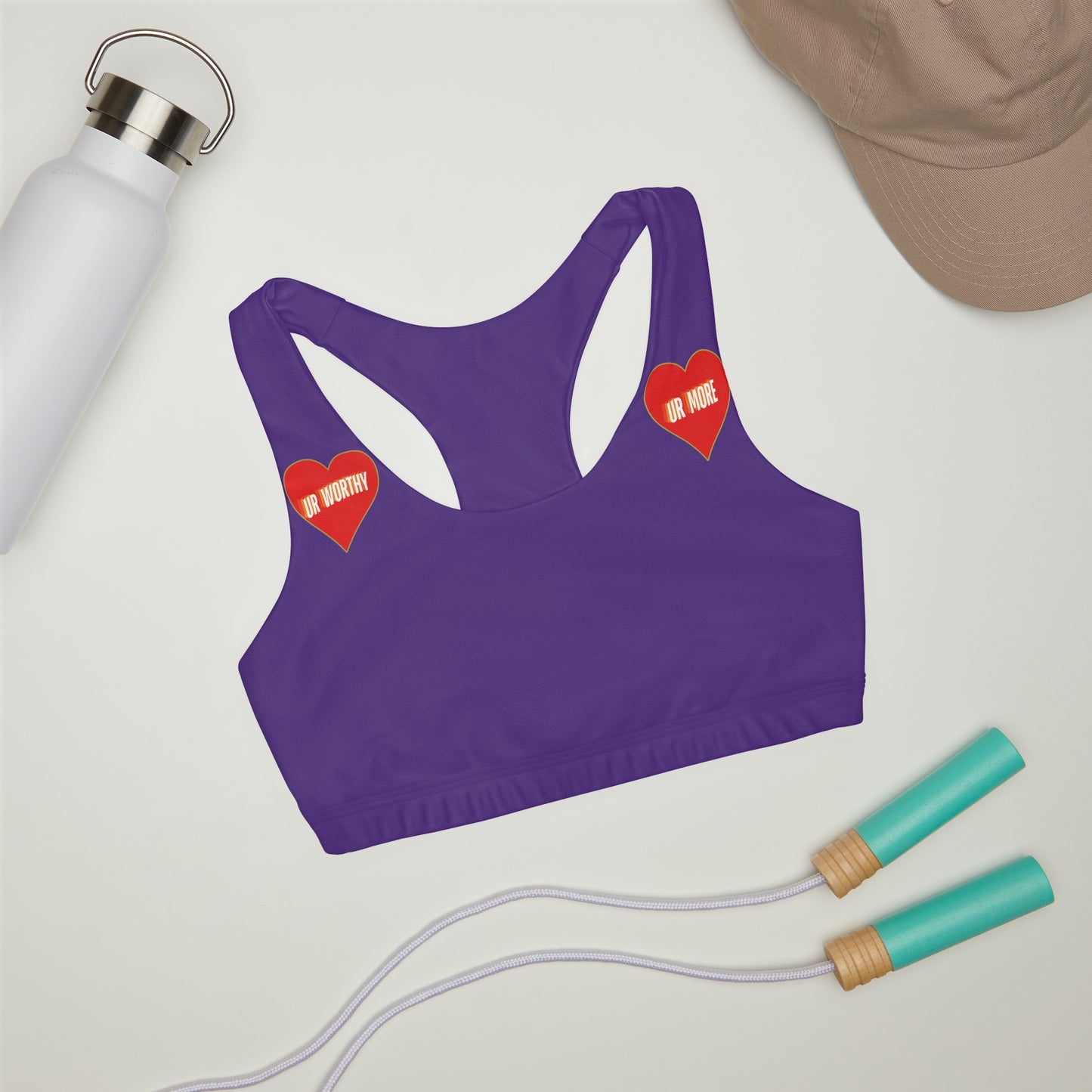 UR Worthy-UR More Girls' Double Lined Seamless Sports Bra (AOP) #15