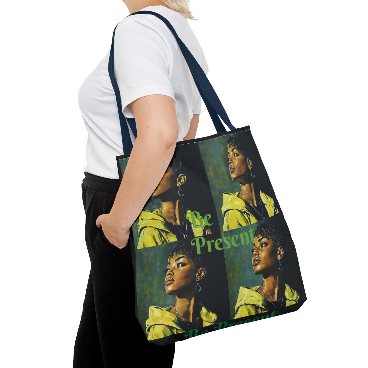 Be Present Tote Bag (AOP) #T13