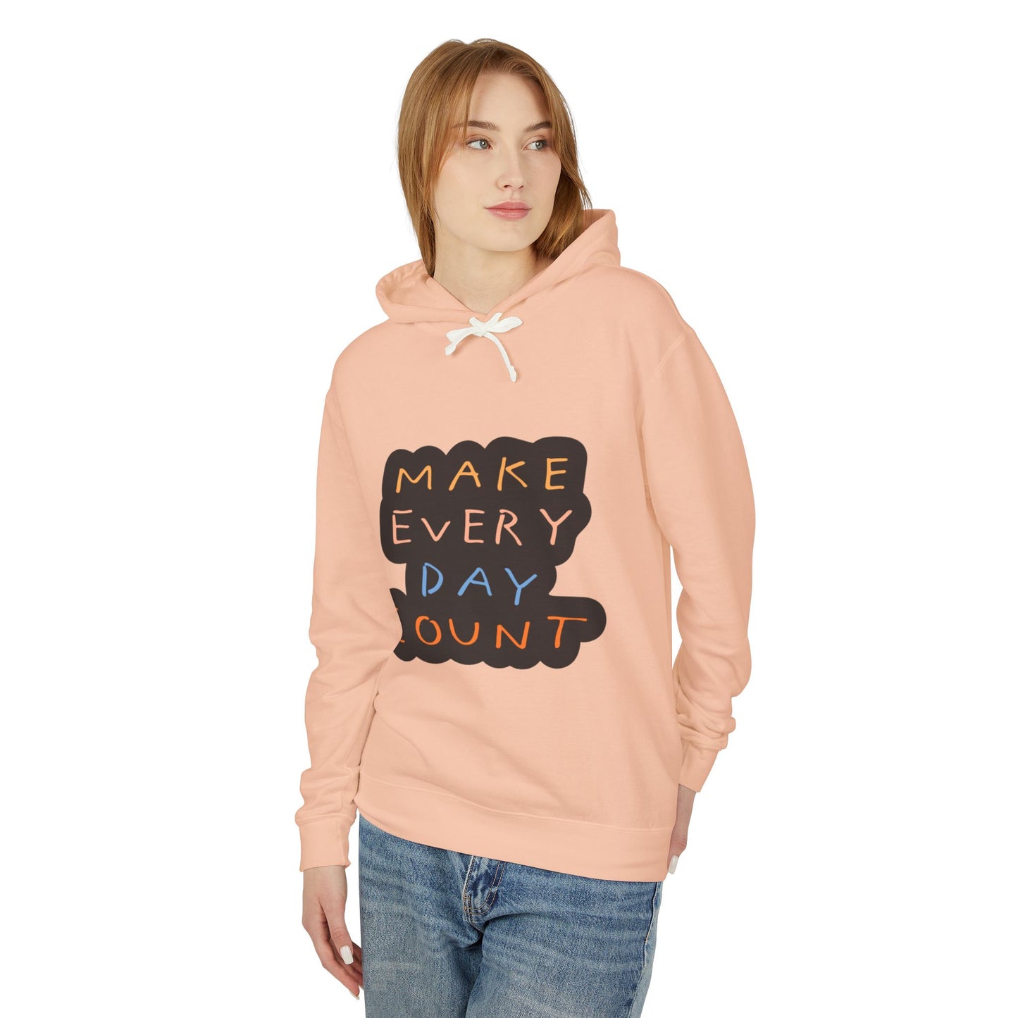 Affirmations Unisex Lightweight Hooded Sweatshirt #AU1