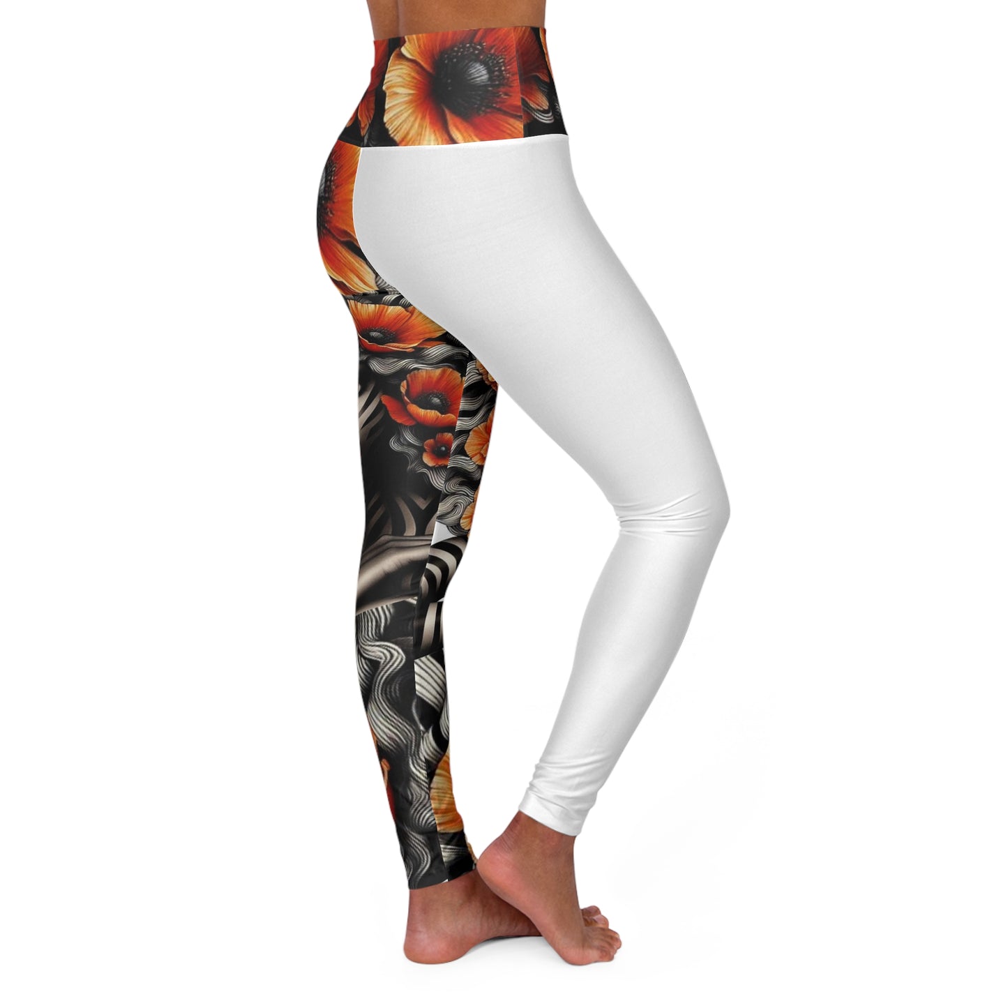 Zebra Fantasy High Waisted Yoga Leggings (AOP) #ZF12