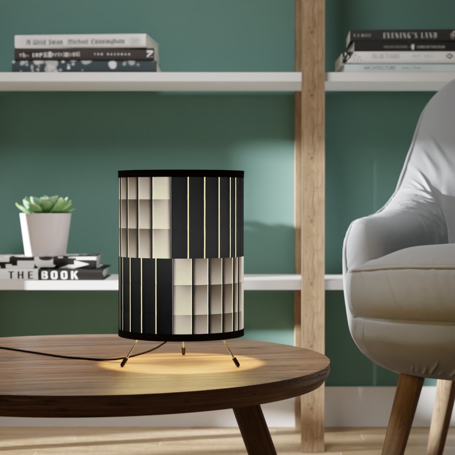 Duality Tripod Lamp with High-Res Printed Shade, US\CA plug #DLTY1