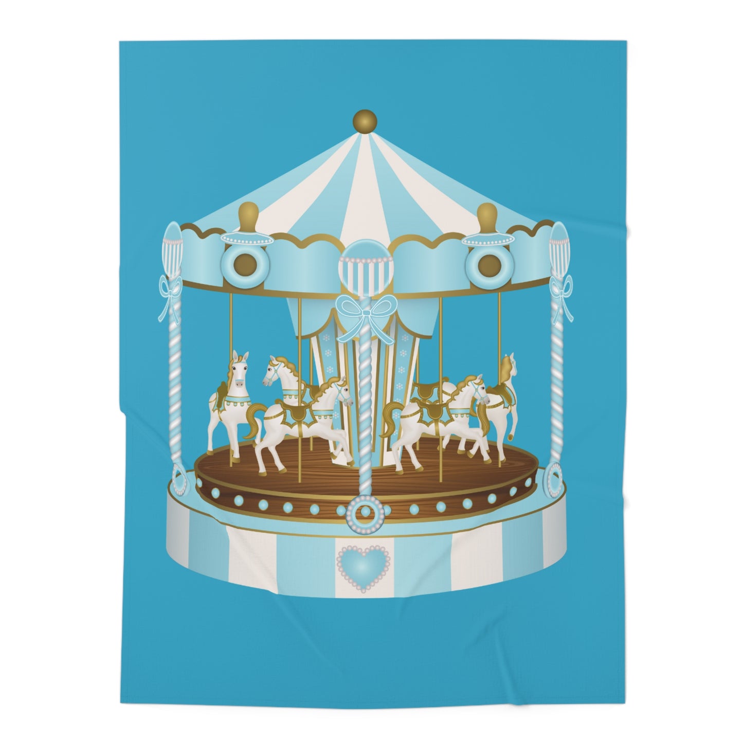 Merry Go Around Baby Swaddle Blanket #MGA1