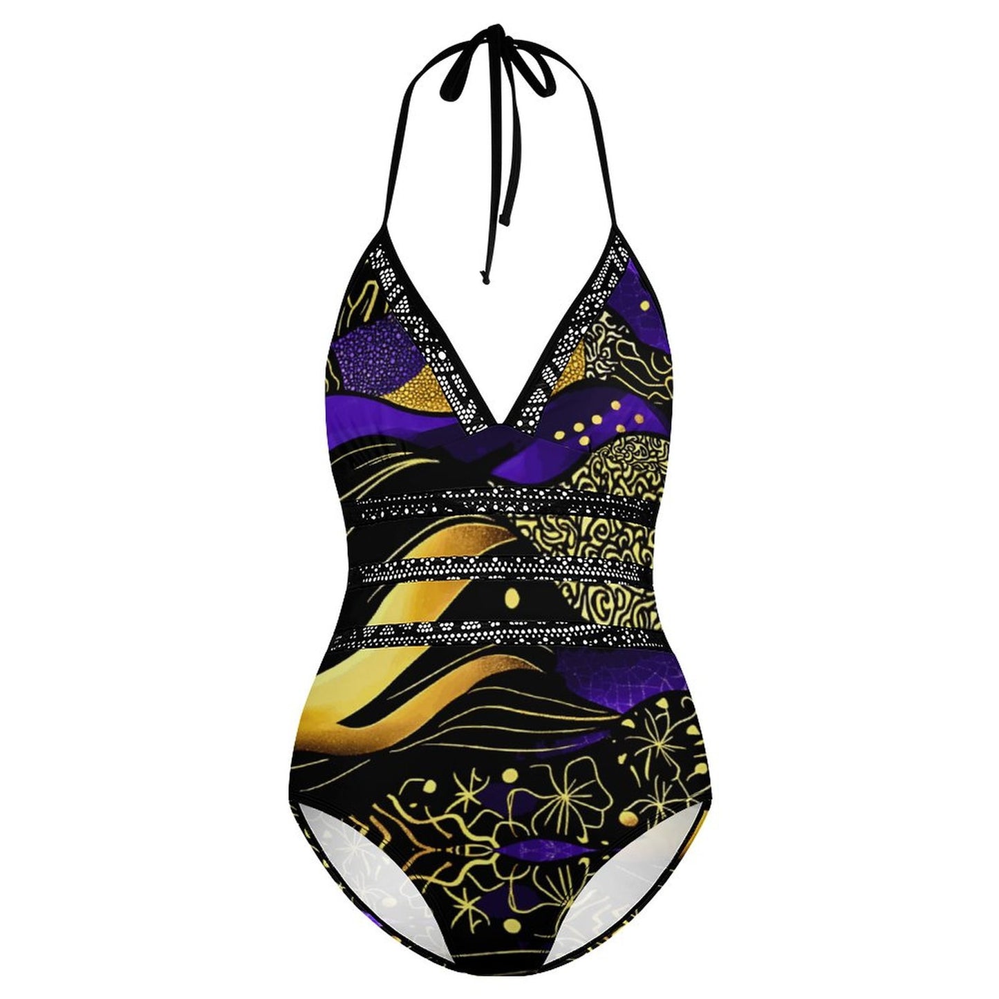 Women's Halter One-Piece Swimsuits YS20001 (All-Over Printing)