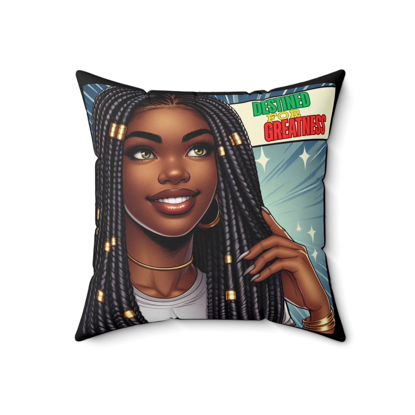Destined For Greatness Square Pillow #9