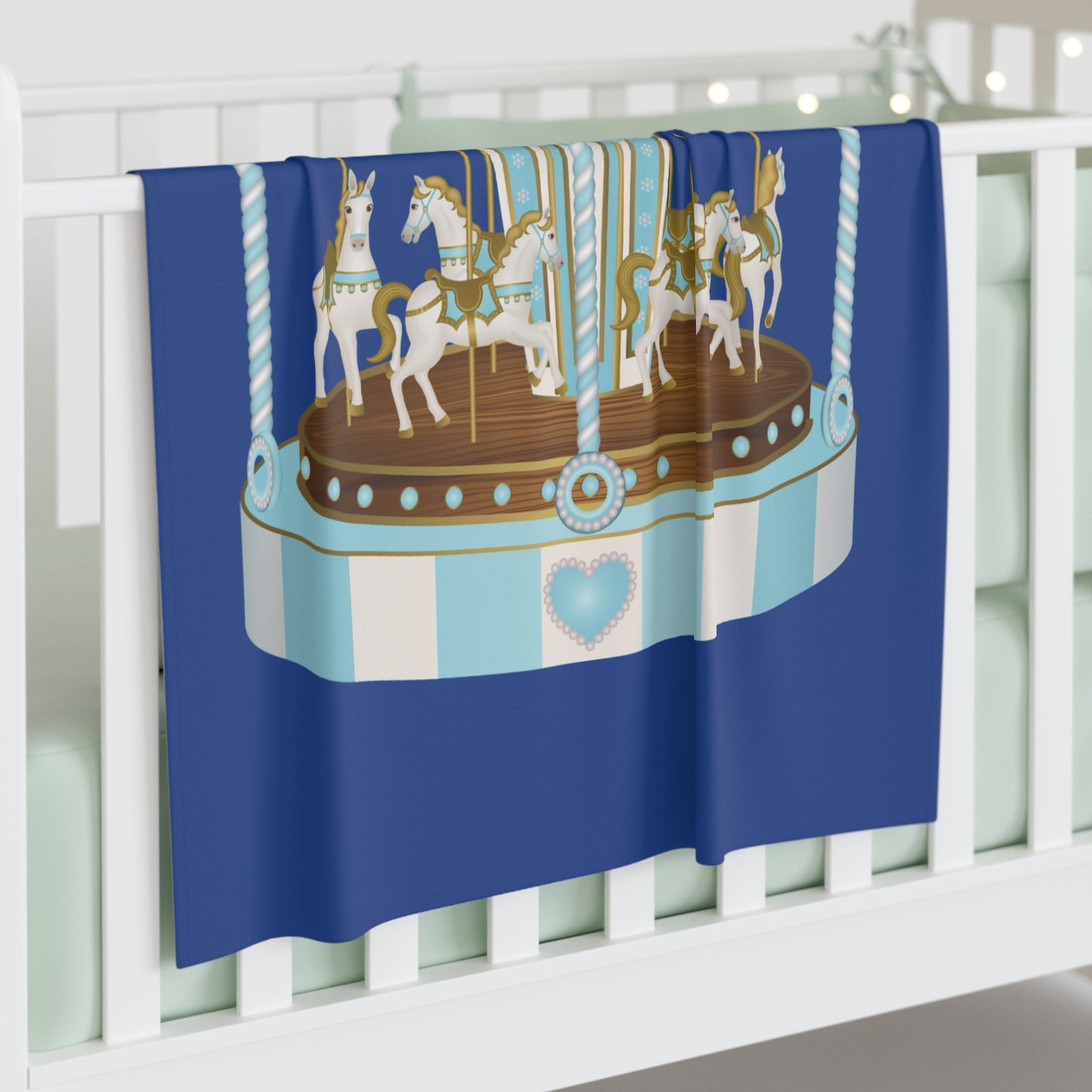 Merry Go Around Baby Swaddle Blanket #MGA1