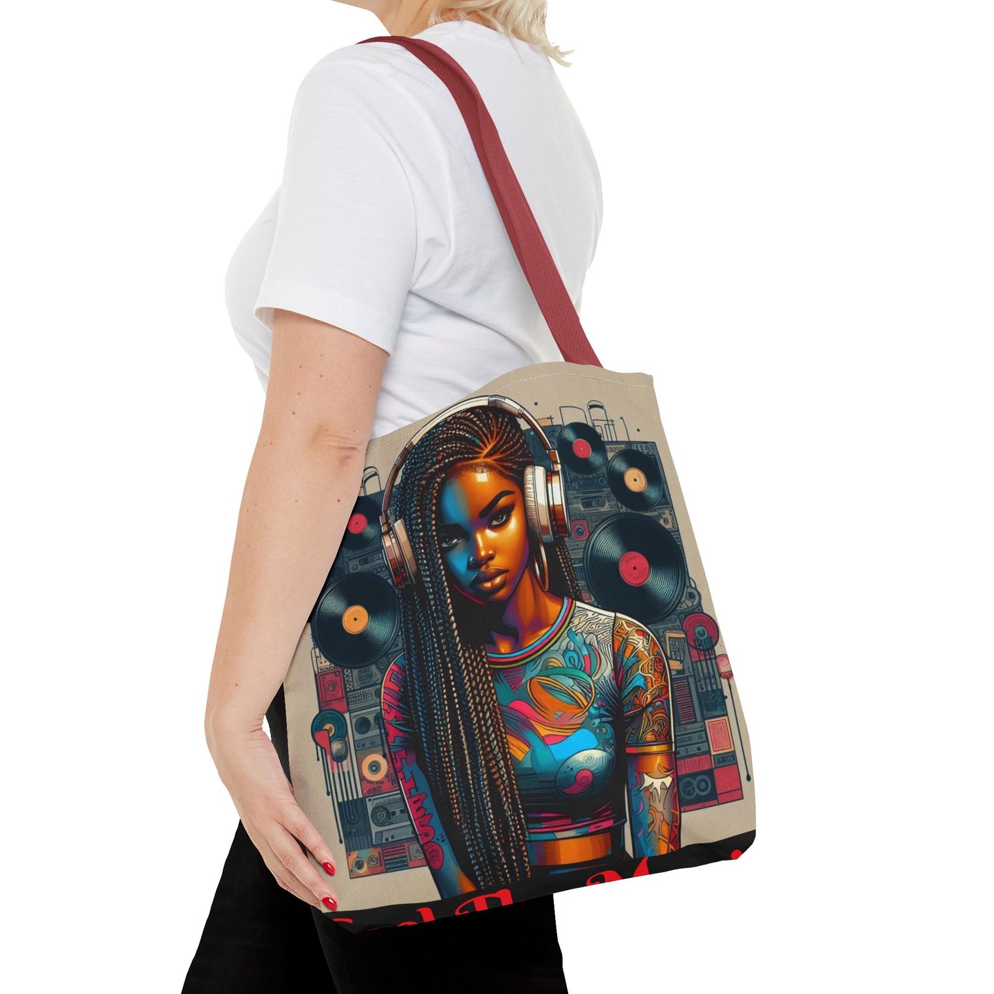 Feel The Music Tote Bag (AOP) #FM2