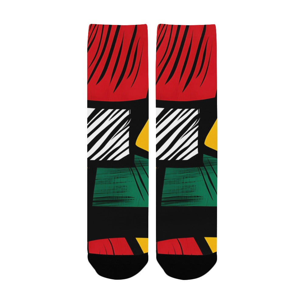 Geometric Pattern Men's Socks Women's Custom Socks