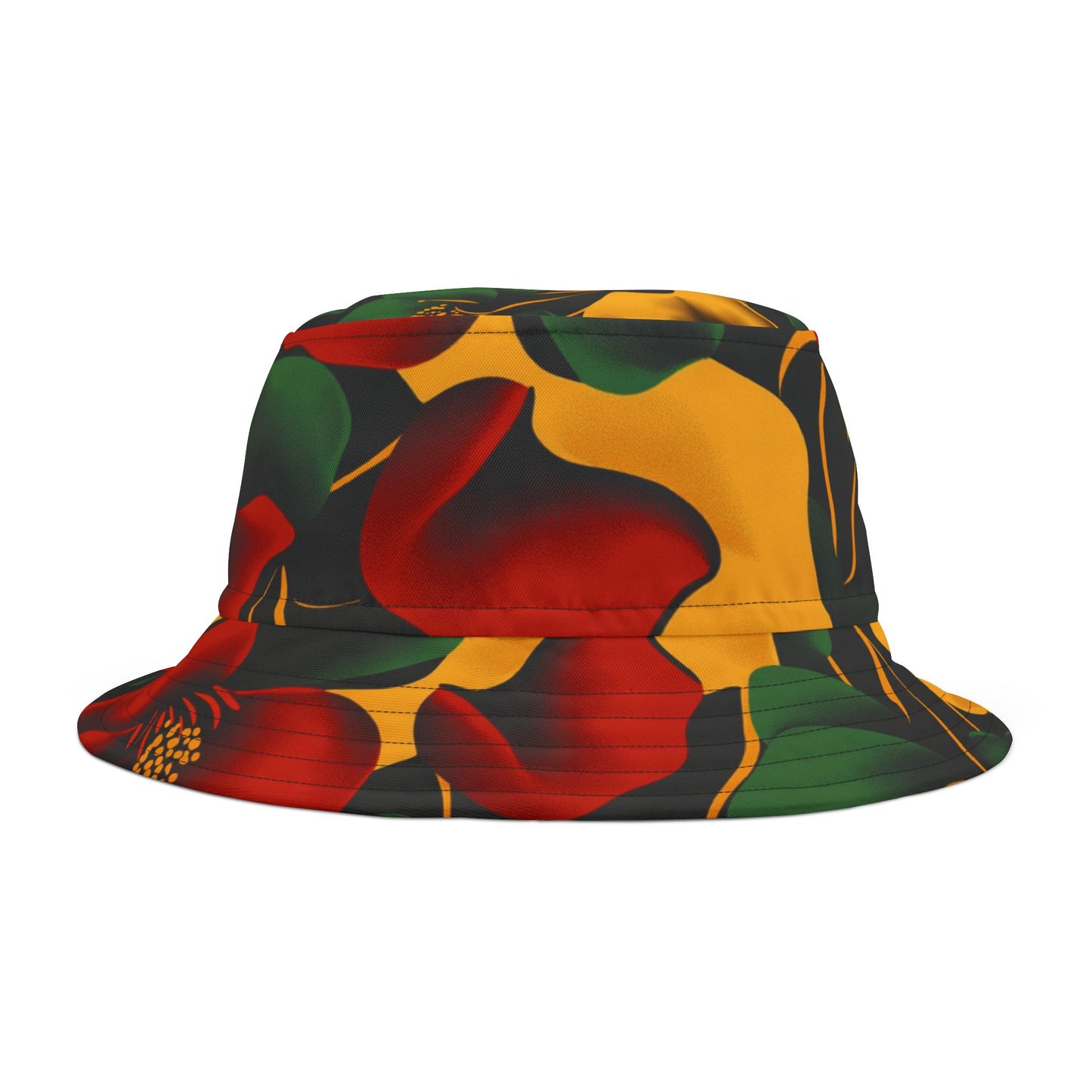 Vibrant Floral Bucket Hat Summer Accessory Festival Style Unisex Hat Beachwear Casual Outdoor Fashion
