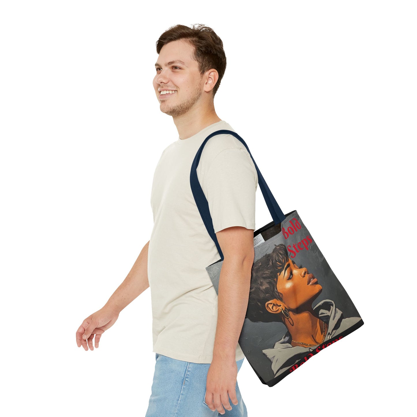 Bold Steps Tote Bag (AOP) #T11