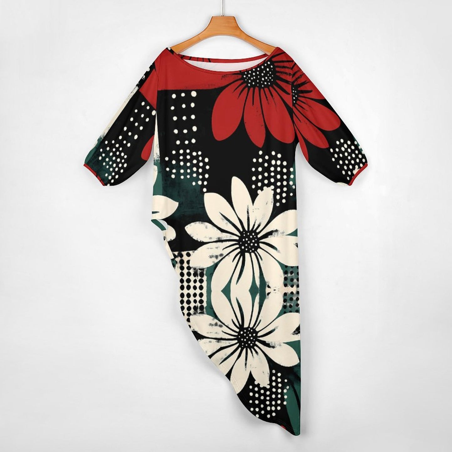 Diagonal shoulder two piece set Women's Off Shoulder Two-piece Set