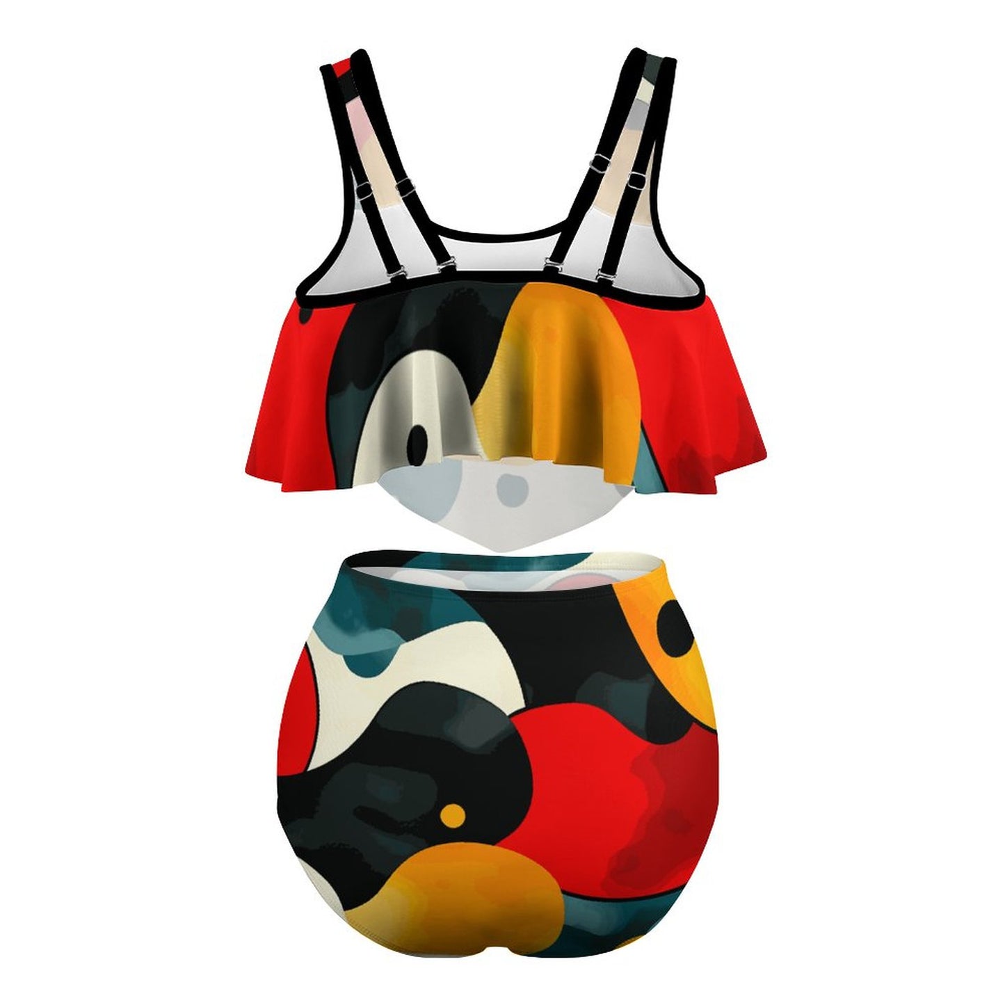 Plus Size Women's Two piece Swimsuit with Tankini FT5095 (All-Over Printing)