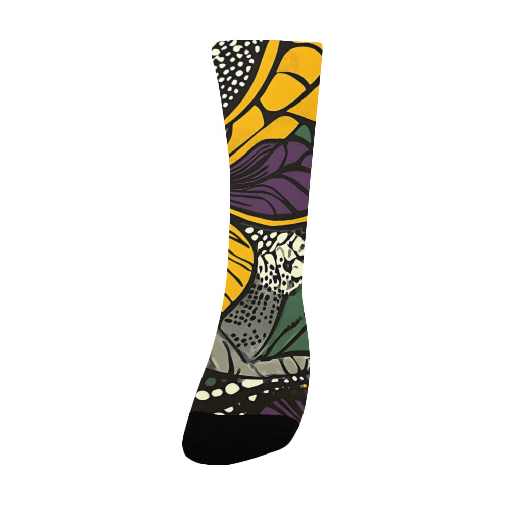 Geometric Pattern Socks for Men Women's Custom Socks