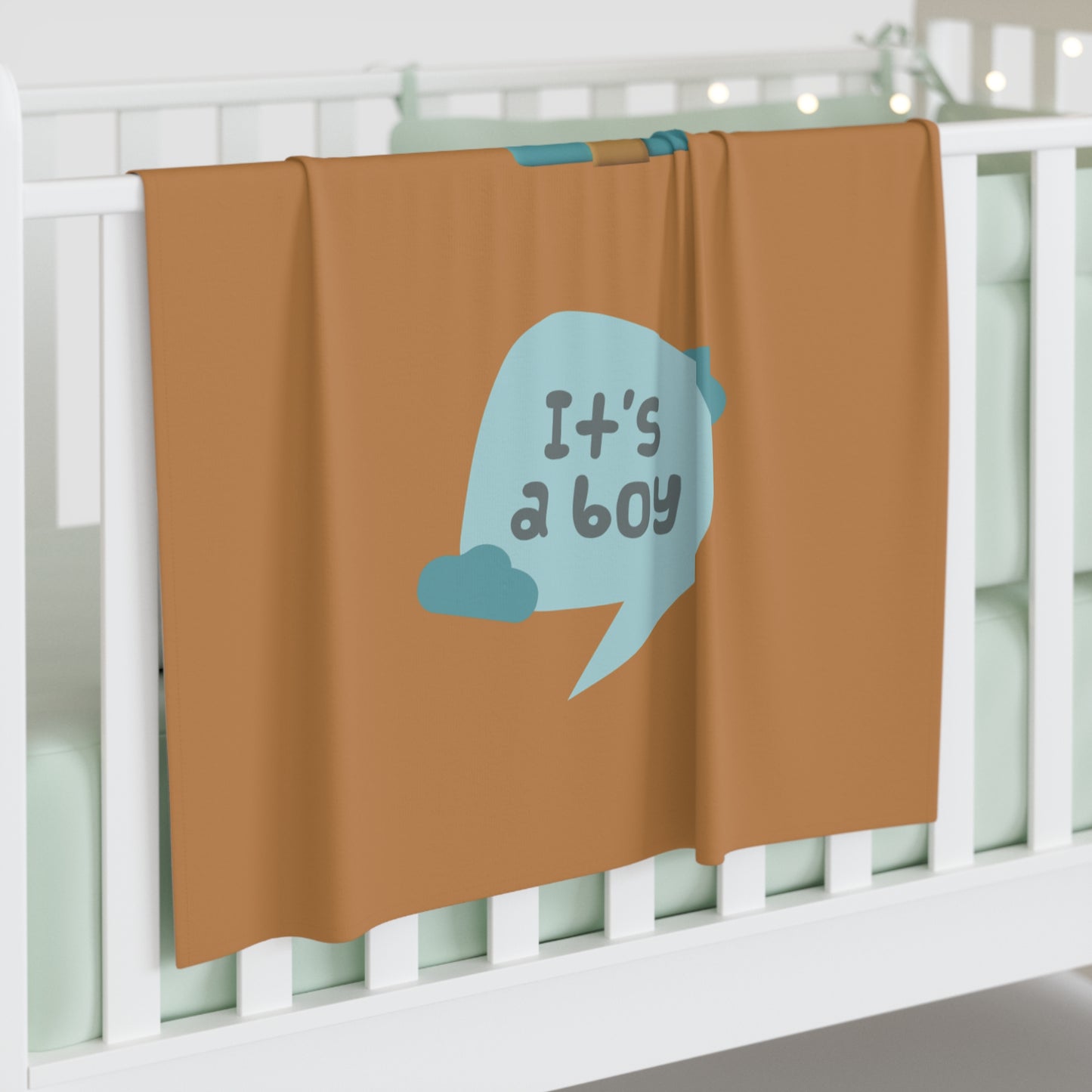 It's A Boy Baby Swaddle Blanket #IAB3