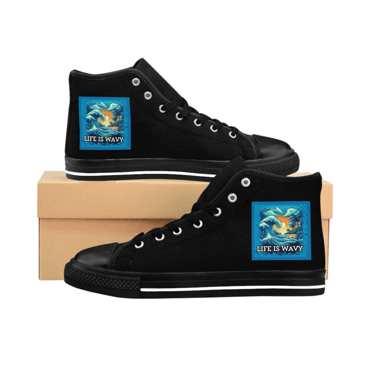 Life is Wavy Men's Classic Sneakers #LW3