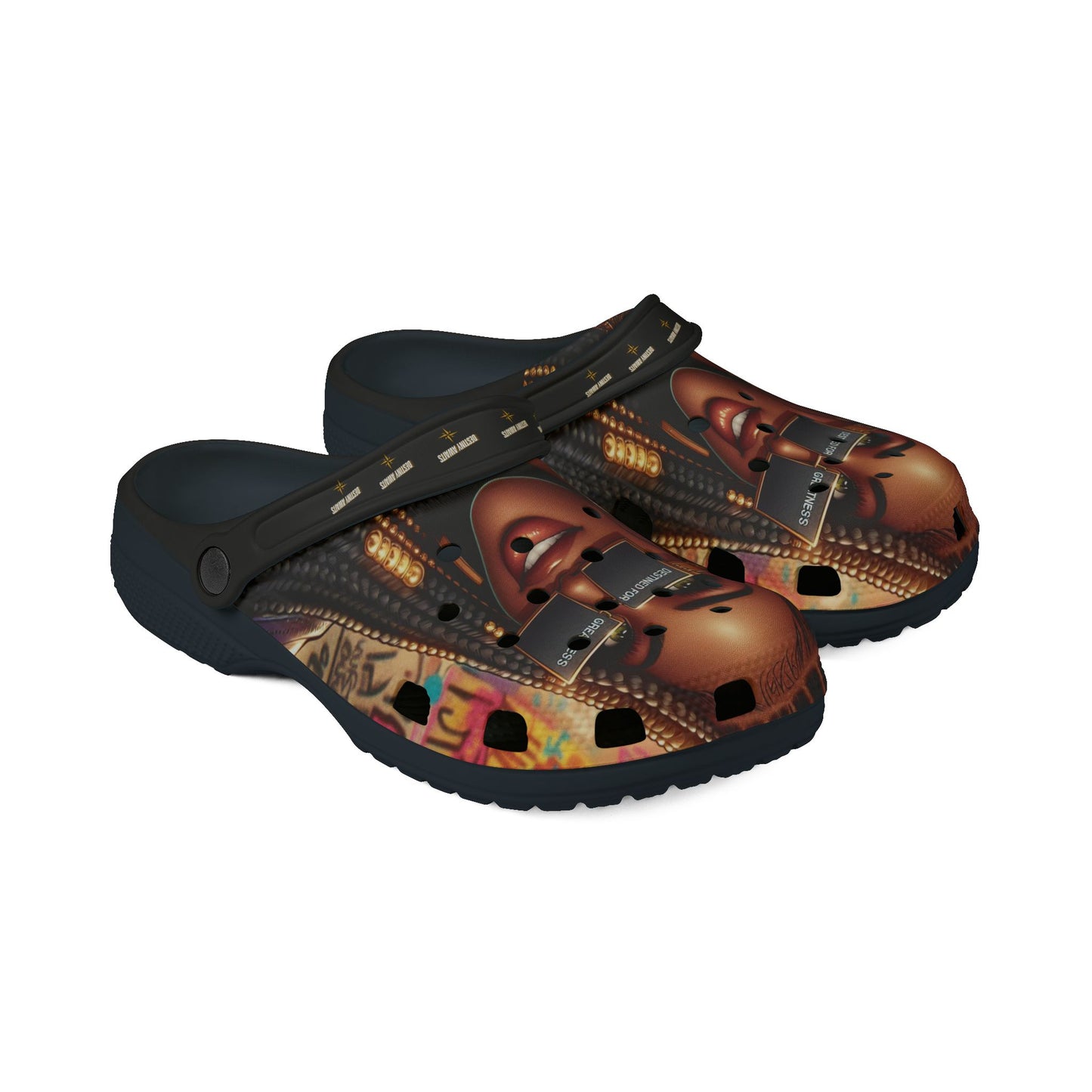 Destined For Greatness EVA Foam Rubber Shoes (AOP) #3U