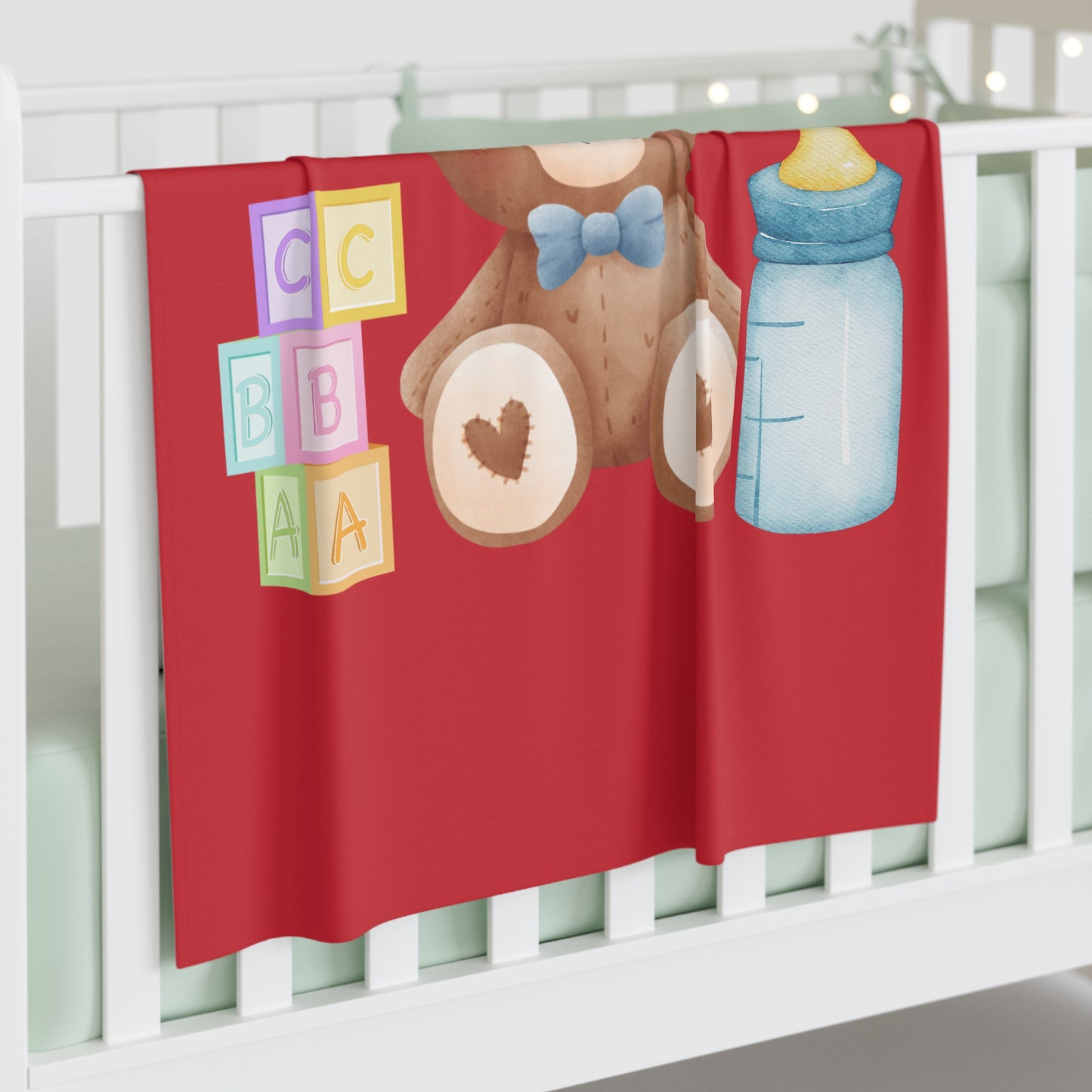 Teddy Bear Baby Swaddle Blanket #TB1