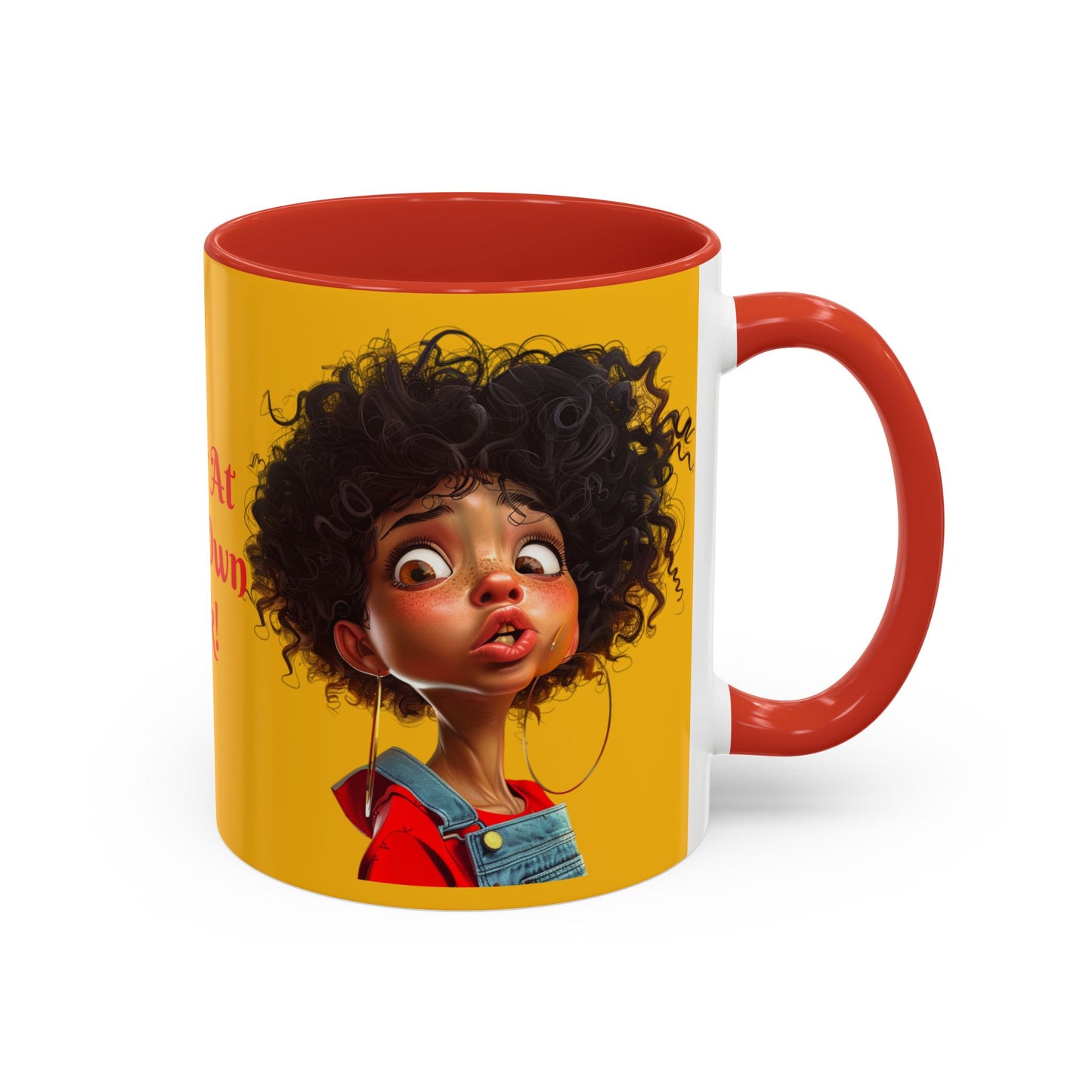 Enter At Your Own Risk Accent Coffee Mug (11, 15oz) #EYOR2