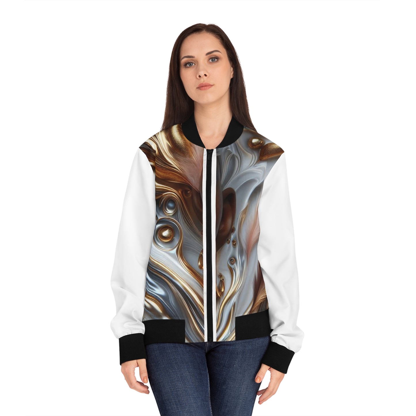 Ethereal Women's Bomber Jacket (AOP) #EC2