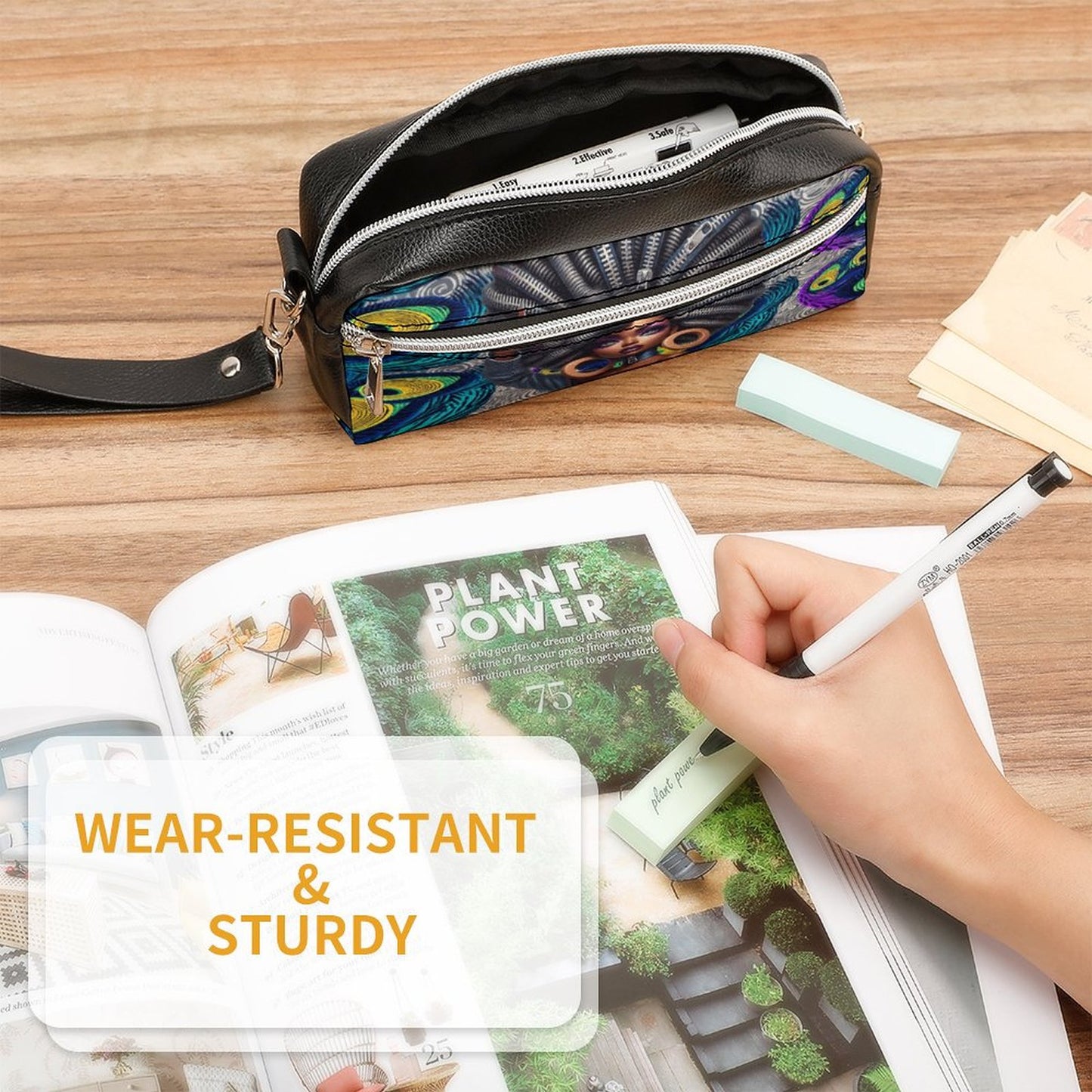Versatile Cosmetic Bag & Pencil Case Pouch