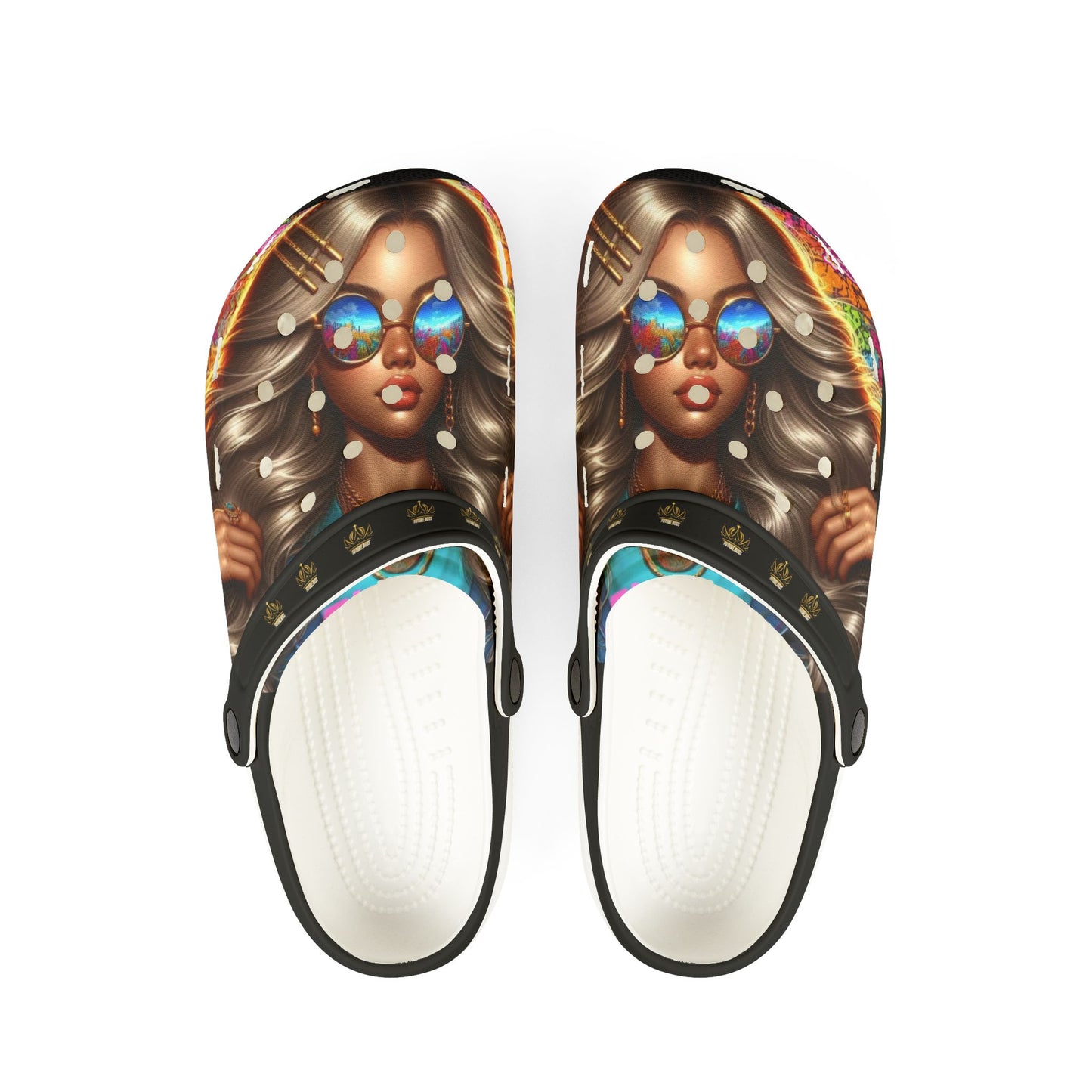 Future Boss EVA Foam Rubber Shoes (AOP) #35U