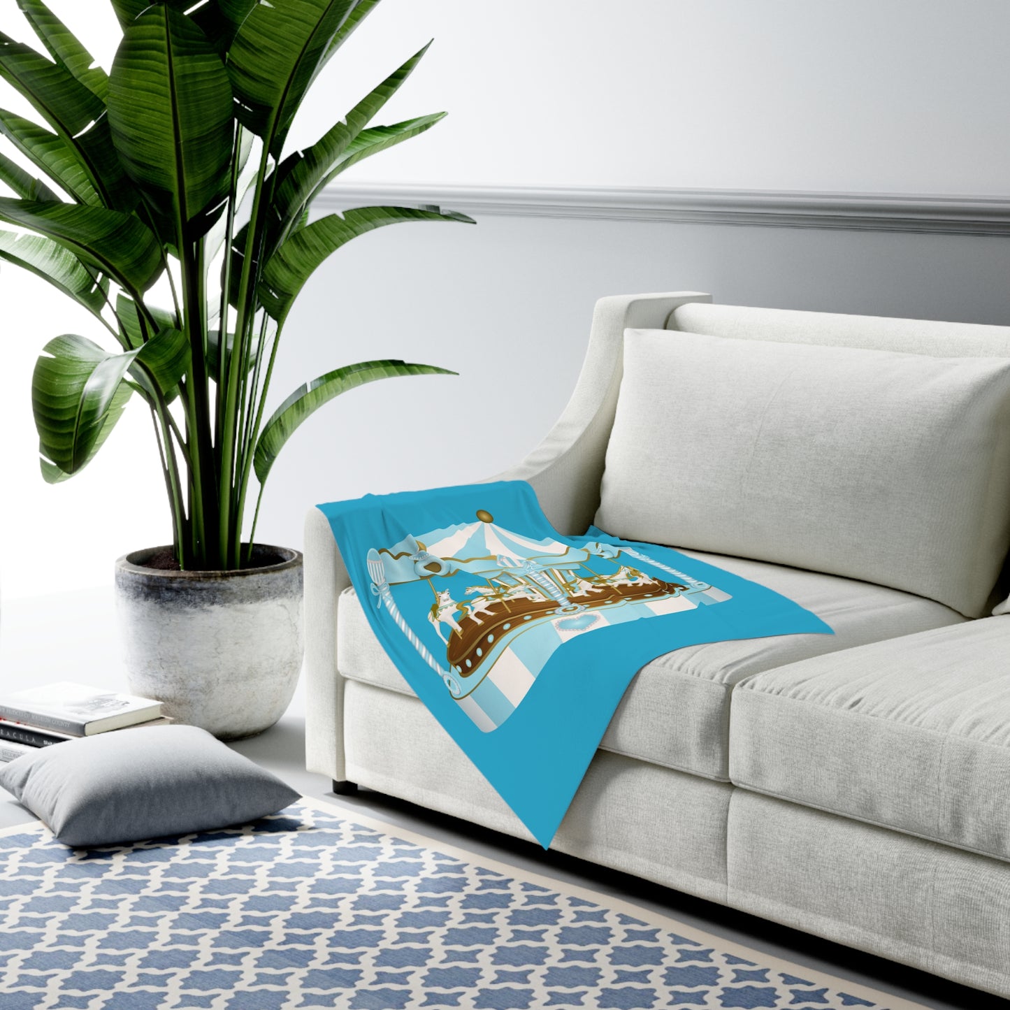 Merry Go Around Baby Swaddle Blanket #MGA1