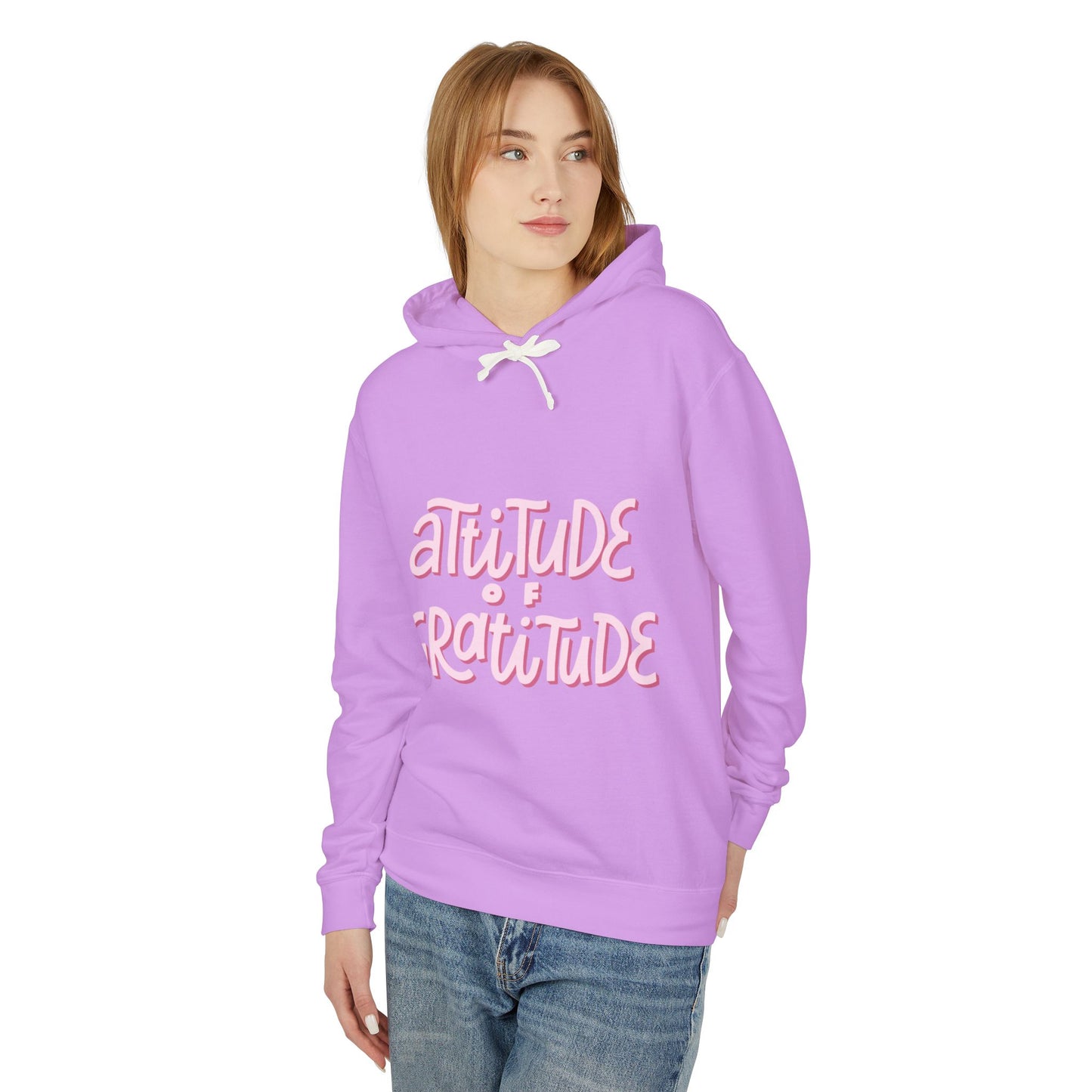 Affirmations Unisex Lightweight Hooded Sweatshirt #AU5