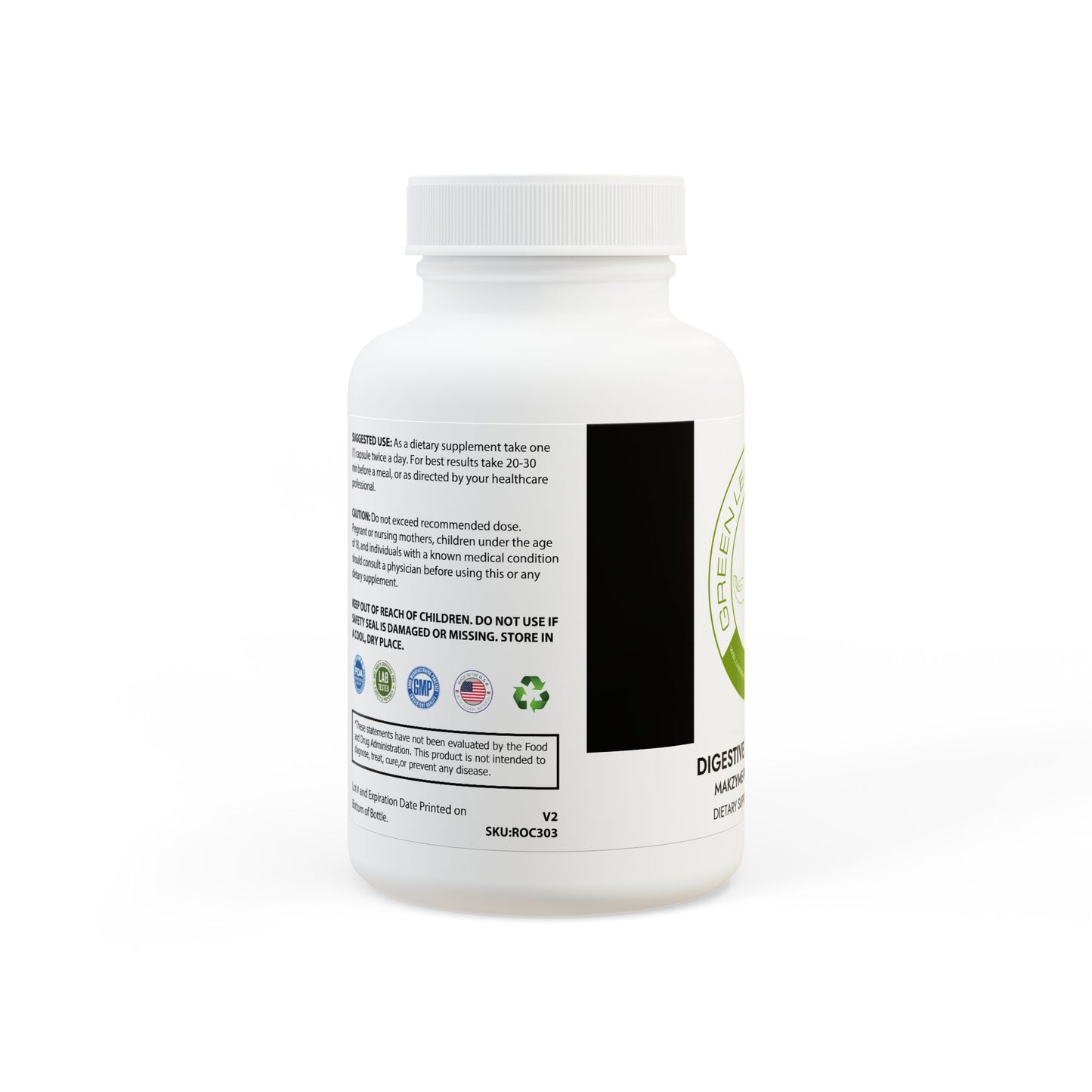Digestive Enzyme Blend Supplement (60 Capsules) #GLP10