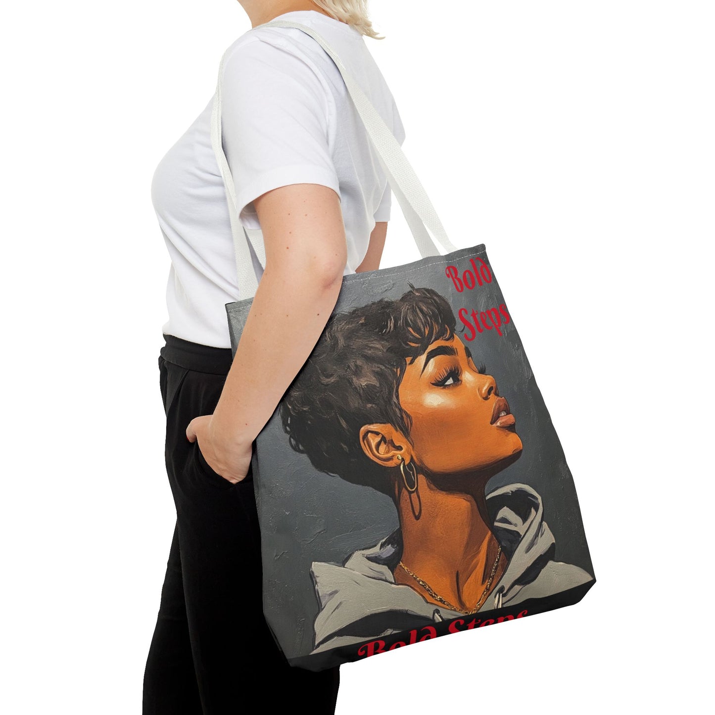 Bold Steps Tote Bag (AOP) #T11