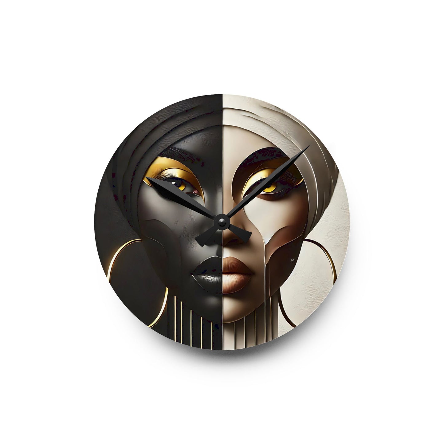 Duality Acrylic Wall Clock #DLTY1