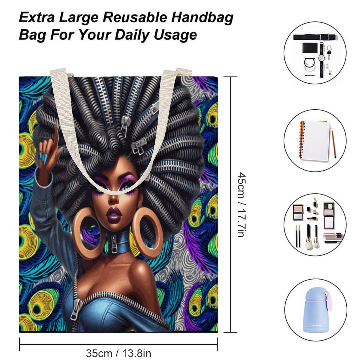 Tote Canvas Bag (Dual-sided Printing)