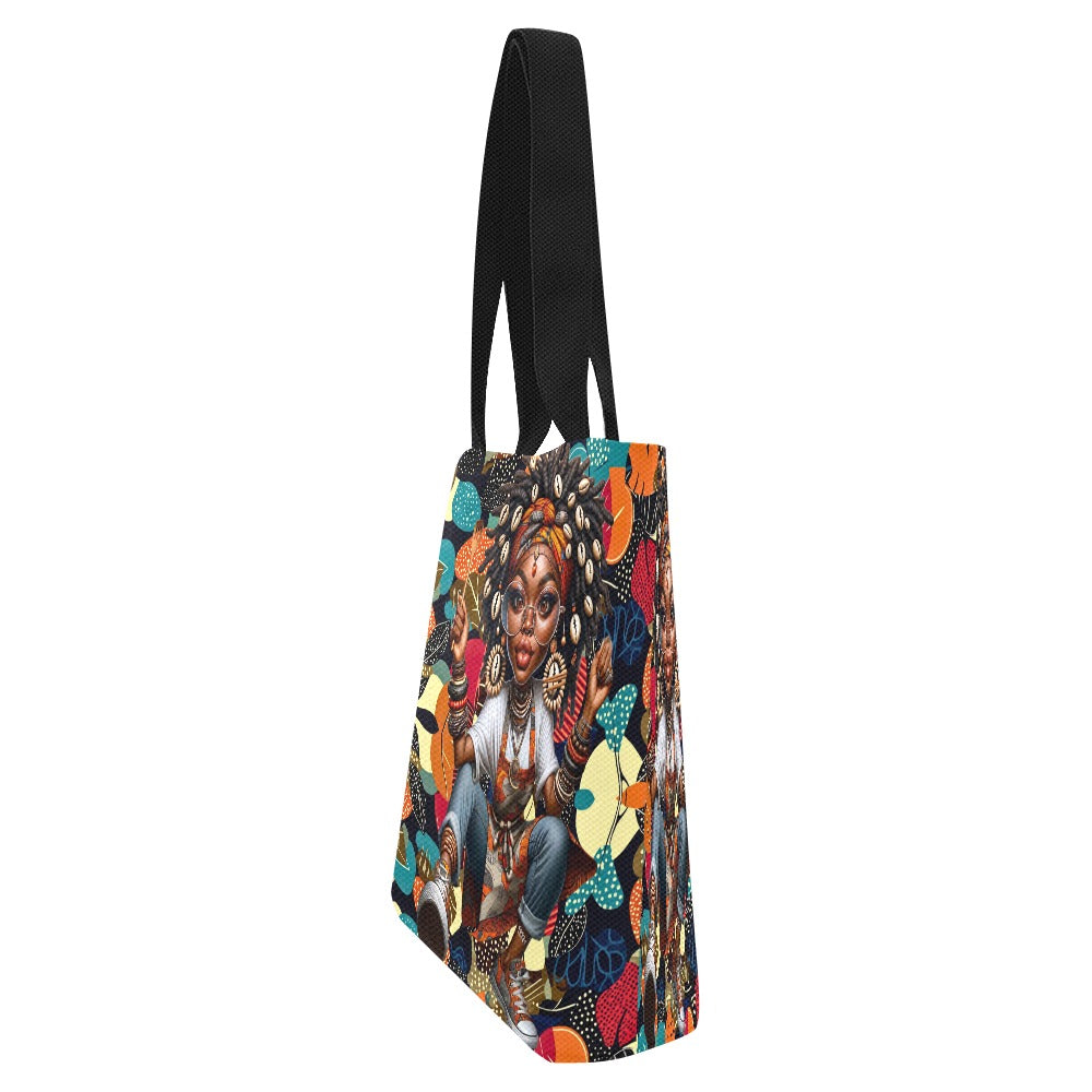 Canvas Tote Bag (Model1657) (Set of 4)