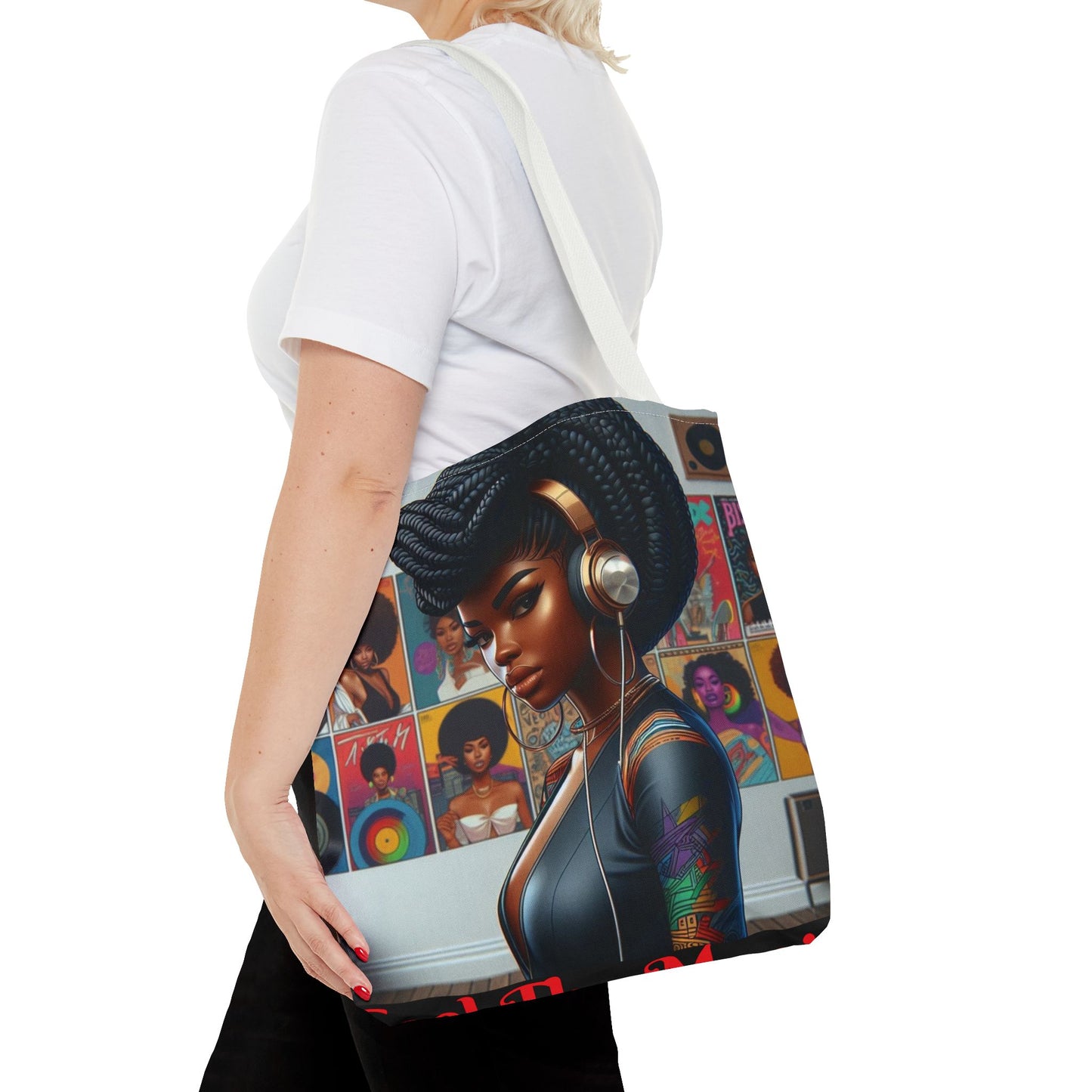 Feel The Music Tote Bag (AOP) #FM8