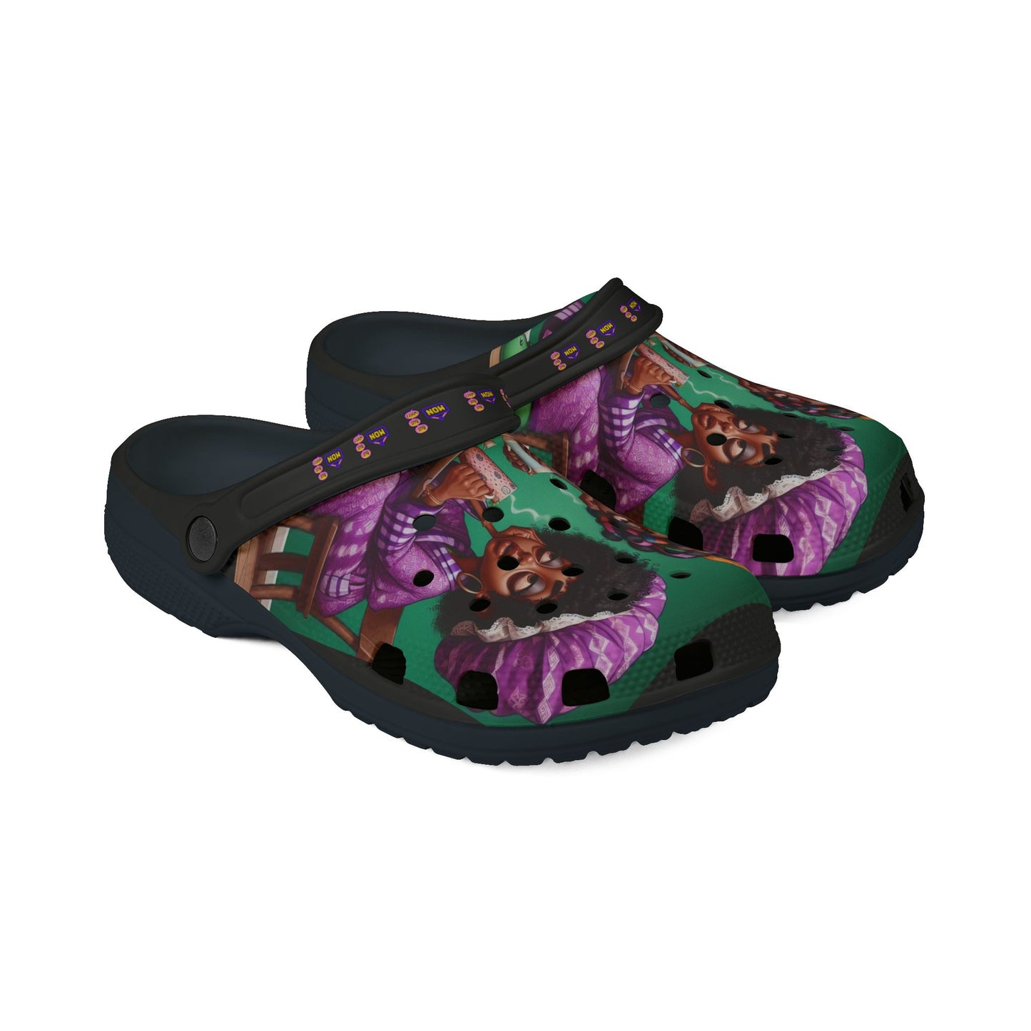 Monday Vibes EVA Foam Rubber Shoes (AOP) #MV5