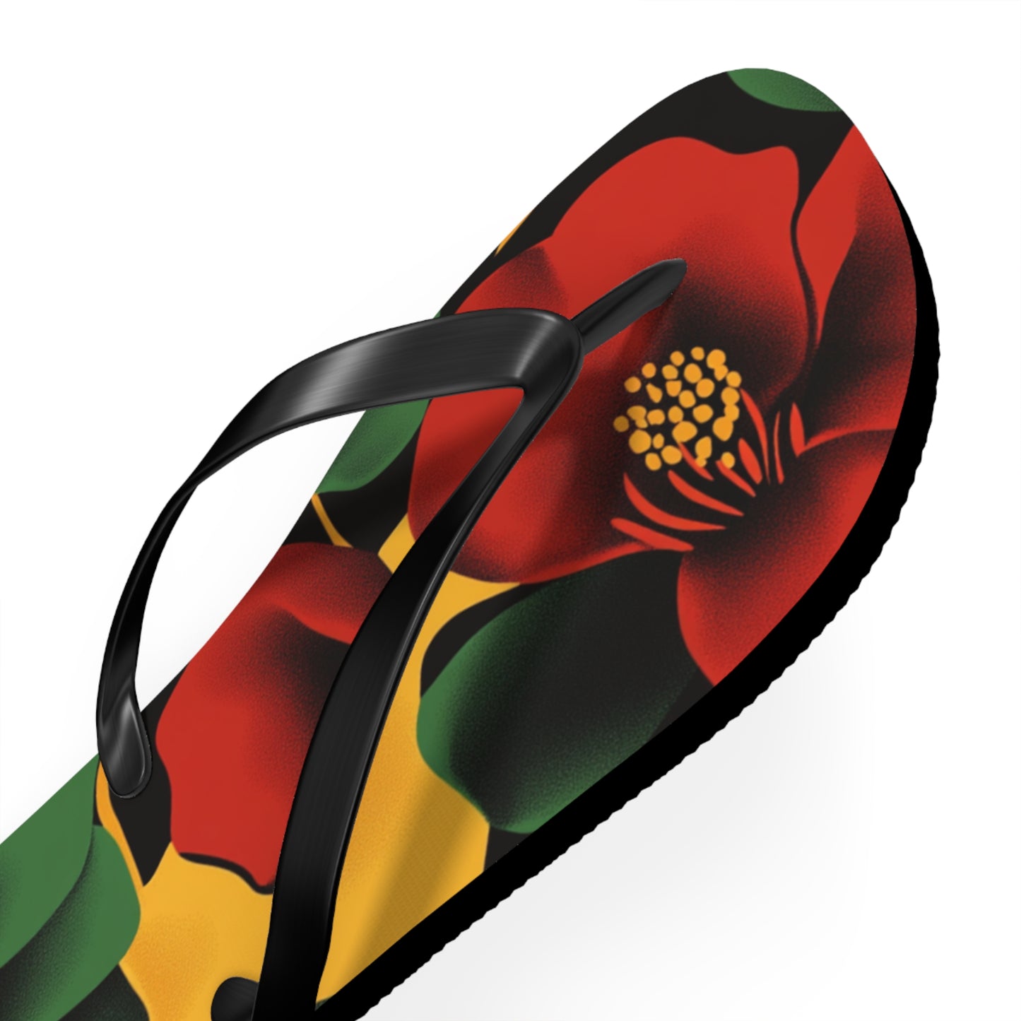 Tropical Floral Flip Flops | Summer Footwear Beach Sandals Vacation Ready Poolside Comfort Gift for Him