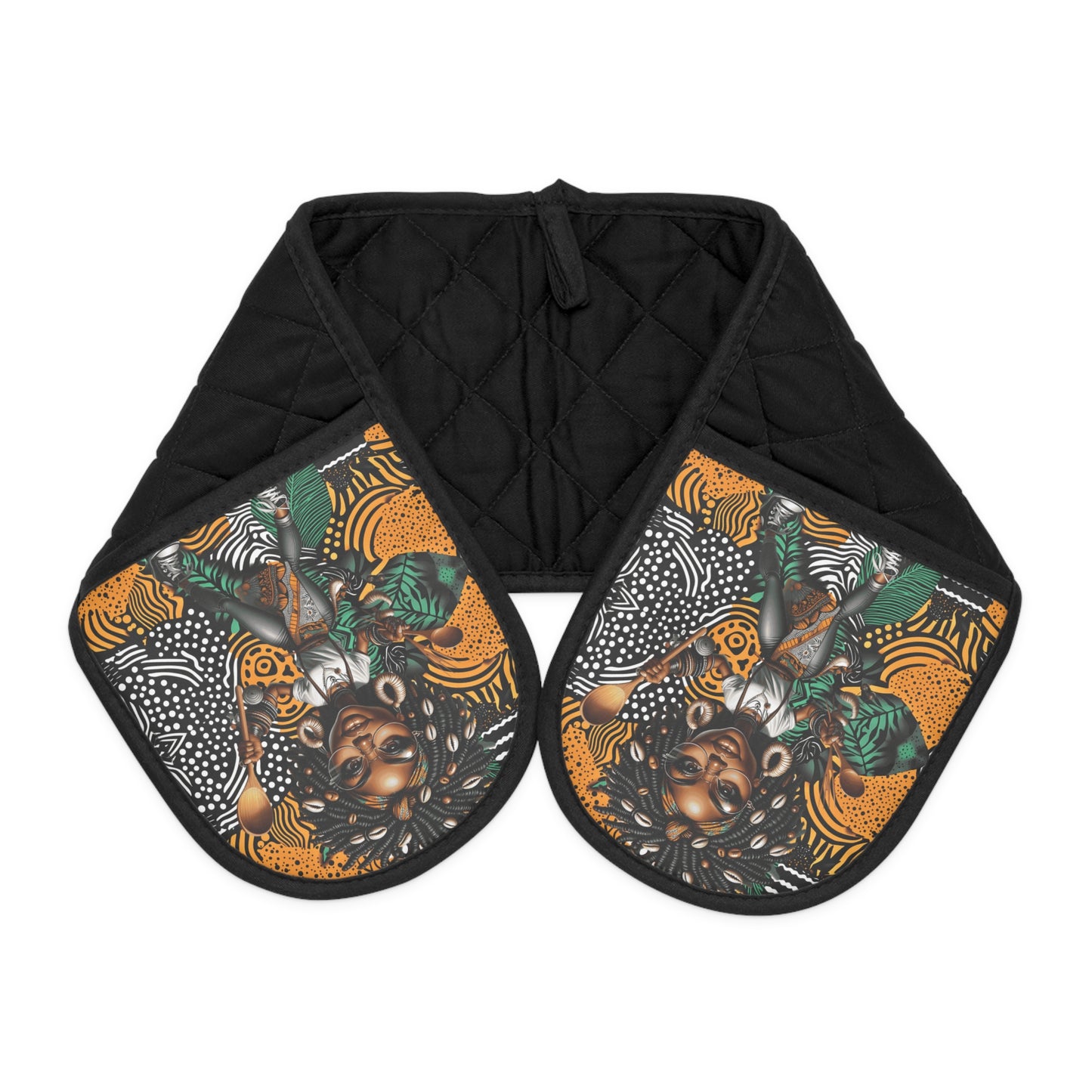 Ankara Print Oven Mitts, African Kitchen Decor, Afrocentric Cooking Accessory, Tribal Oven Gloves, Ethnic Cooking Gift
