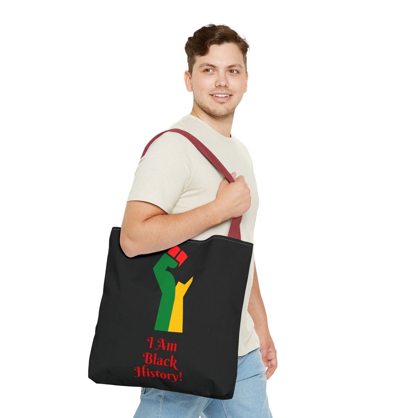 Empowering Black History Tote Bag - "I Am Black History!"