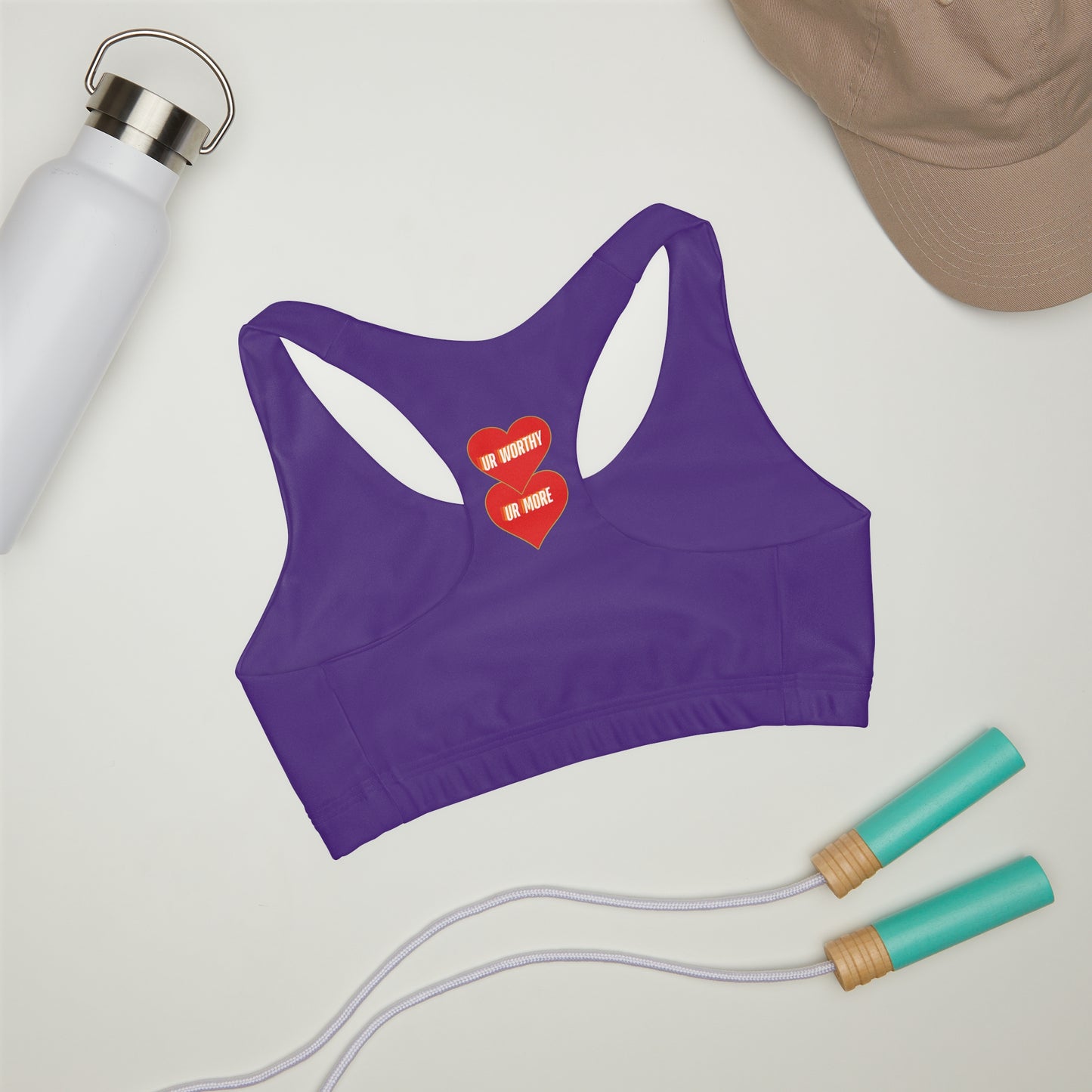 UR Worthy-UR More Girls' Double Lined Seamless Sports Bra (AOP) #15