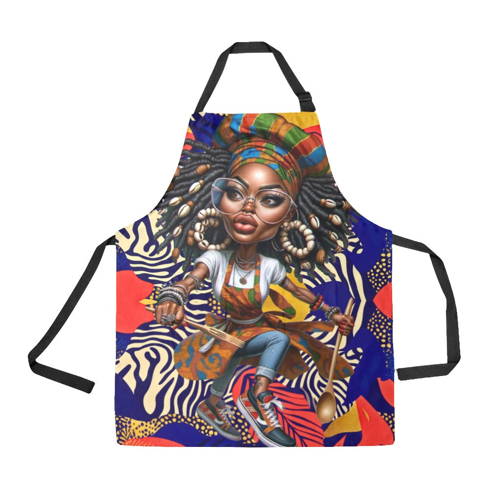 AfroChef Mode Kitchen Apron All Over Print Apron