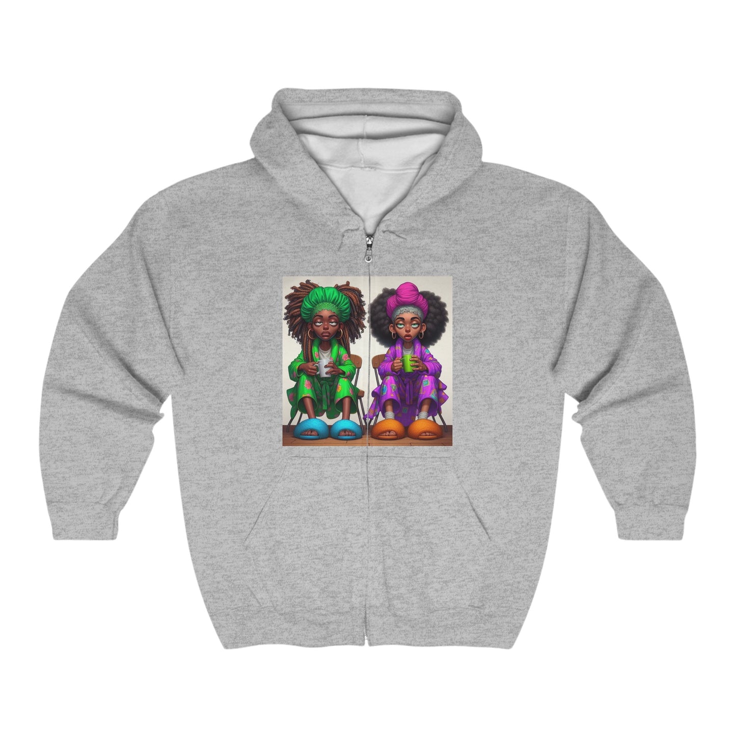 Monday Vibes Unisex Heavy Blend™ Full Zip Hooded Sweatshirt #MV3