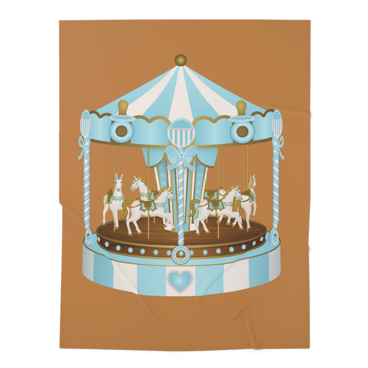 Merry Go Around Baby Swaddle Blanket #MGA1